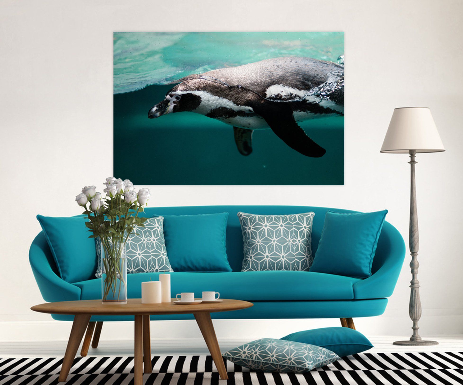 3D Whale 104 Animal Wall Stickers Wallpaper AJ Wallpaper 2 