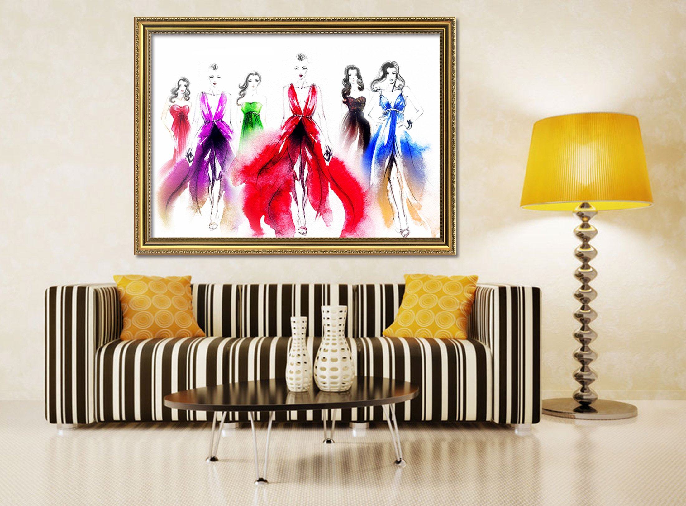 3D Gift Color 083 Fake Framed Print Painting Wallpaper AJ Creativity Home 