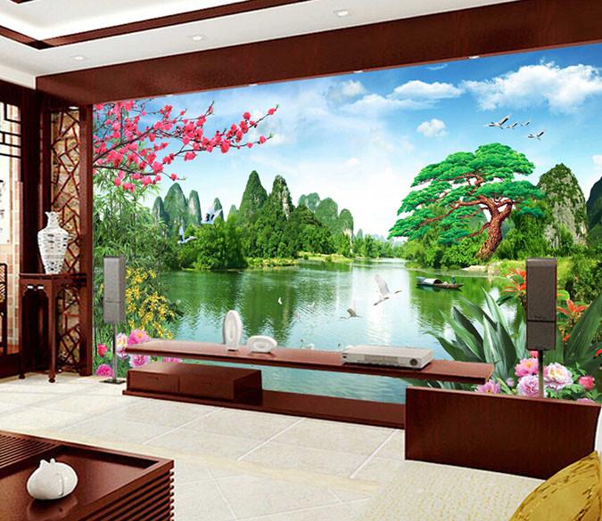 3D Beautiful Landscape Painting Wallpaper AJ Wallpaper 1 