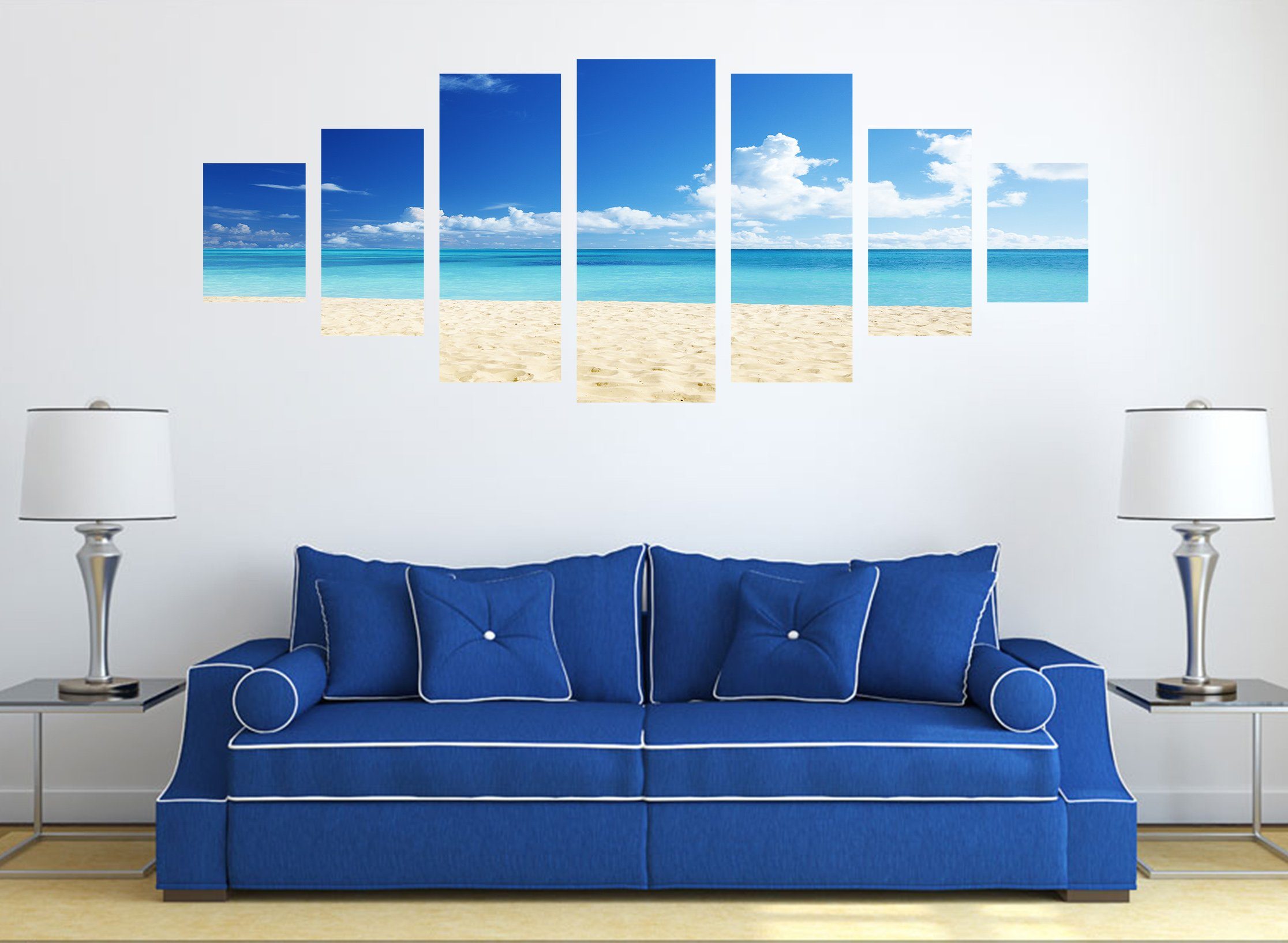 3D Beautiful Beach 119 Unframed Print Wallpaper Wallpaper AJ Wallpaper 