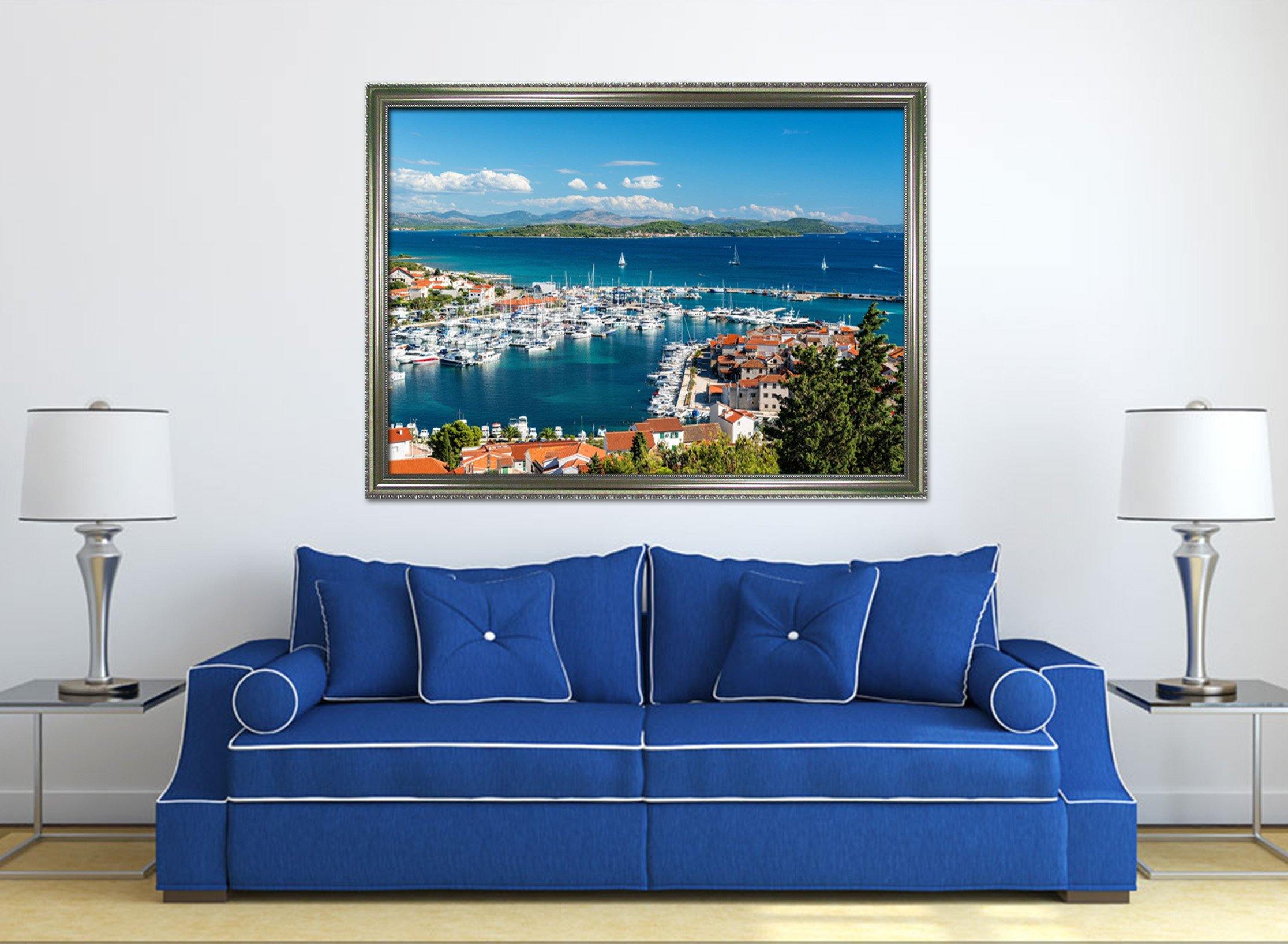 3D Sea Vessel 187 Fake Framed Print Painting Wallpaper AJ Creativity Home 