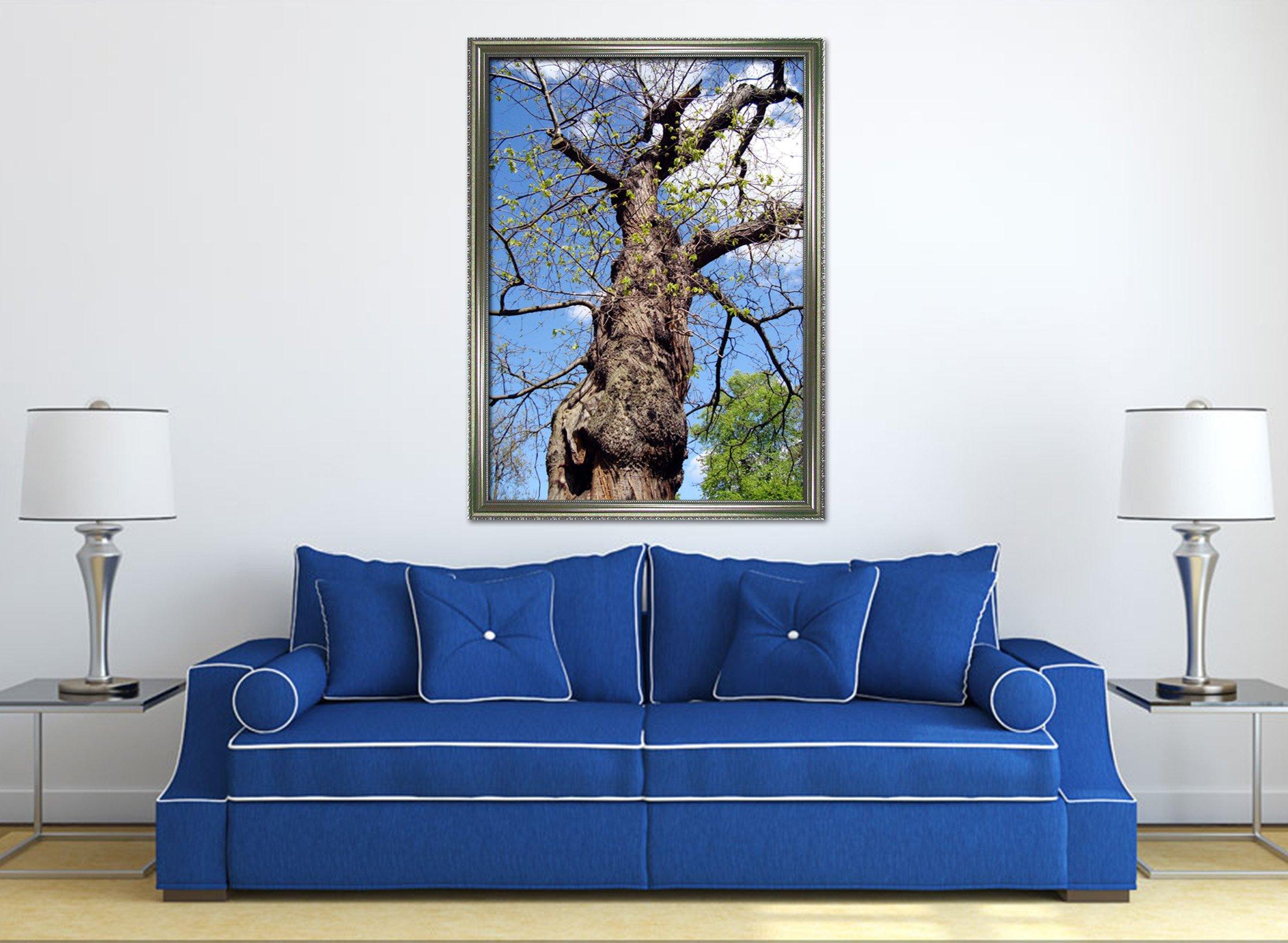 3D Lonely Tree 069 Fake Framed Print Painting Wallpaper AJ Creativity Home 