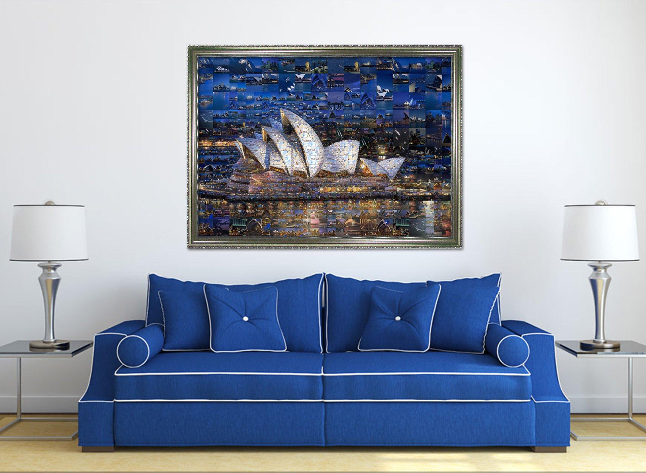 3D Beautiful House 017 Fake Framed Print Painting Wallpaper AJ Creativity Home 