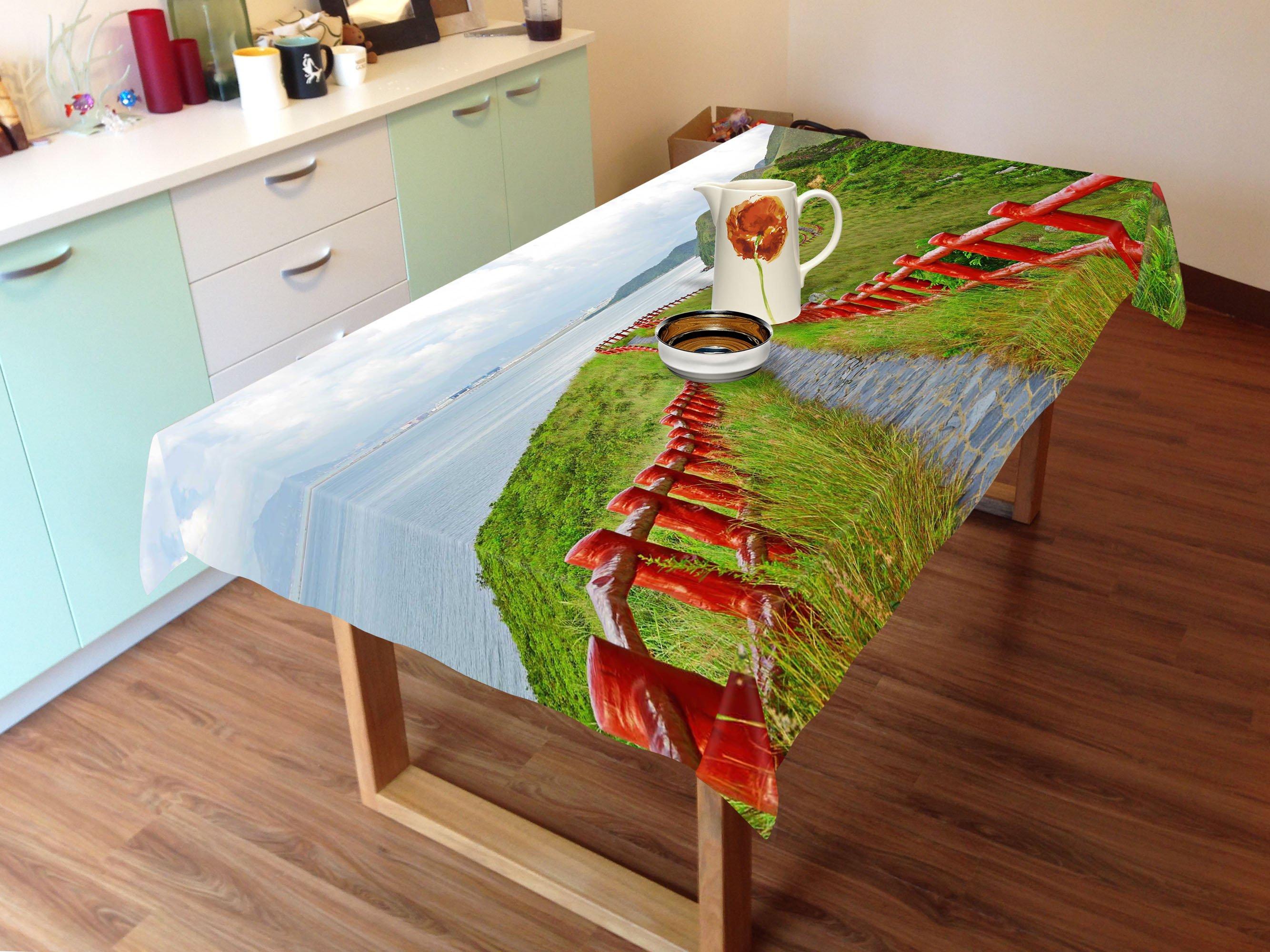3D Seaside Road 832 Tablecloths Wallpaper AJ Wallpaper 