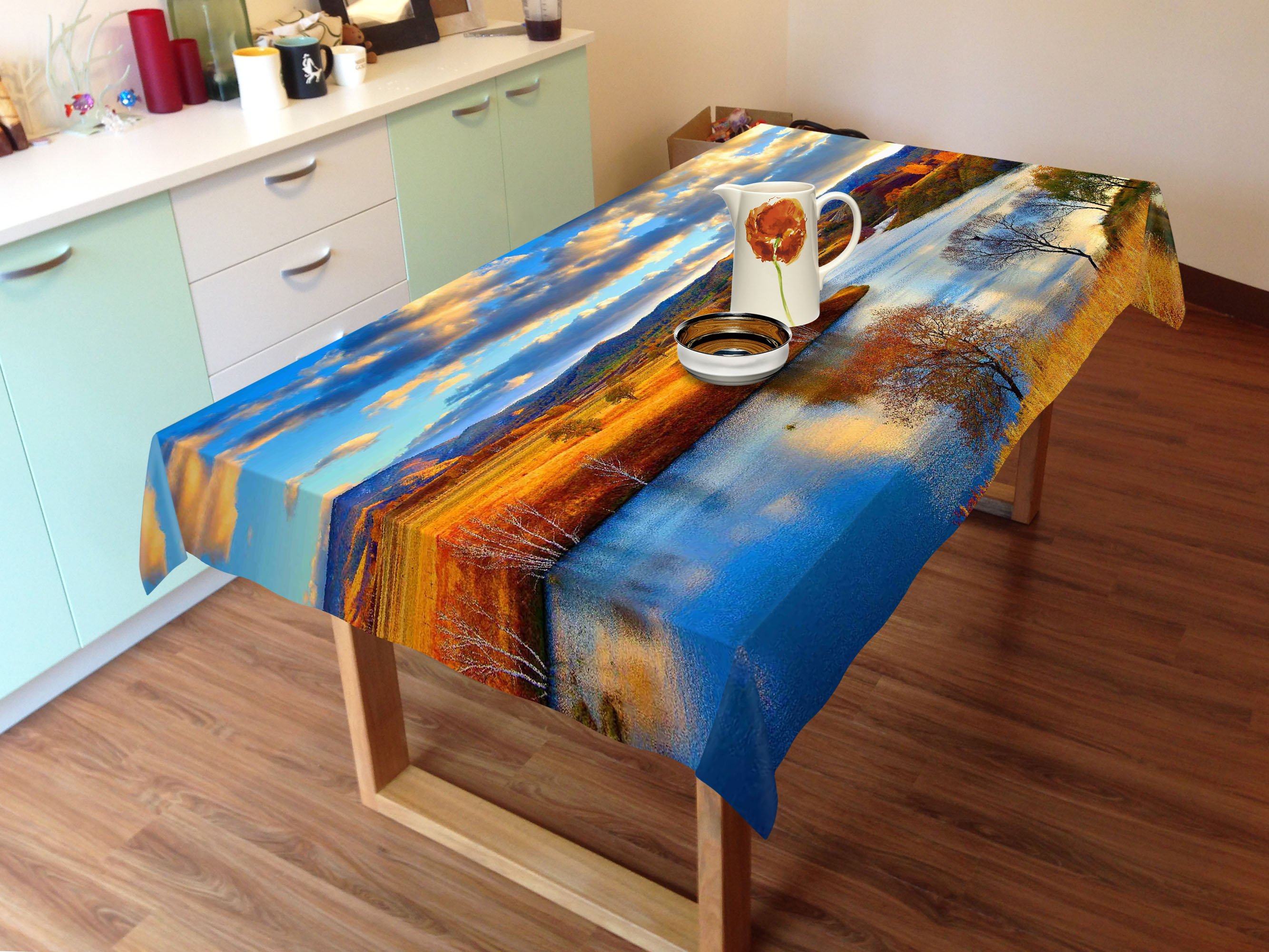 3D River Landscape 229 Tablecloths Wallpaper AJ Wallpaper 
