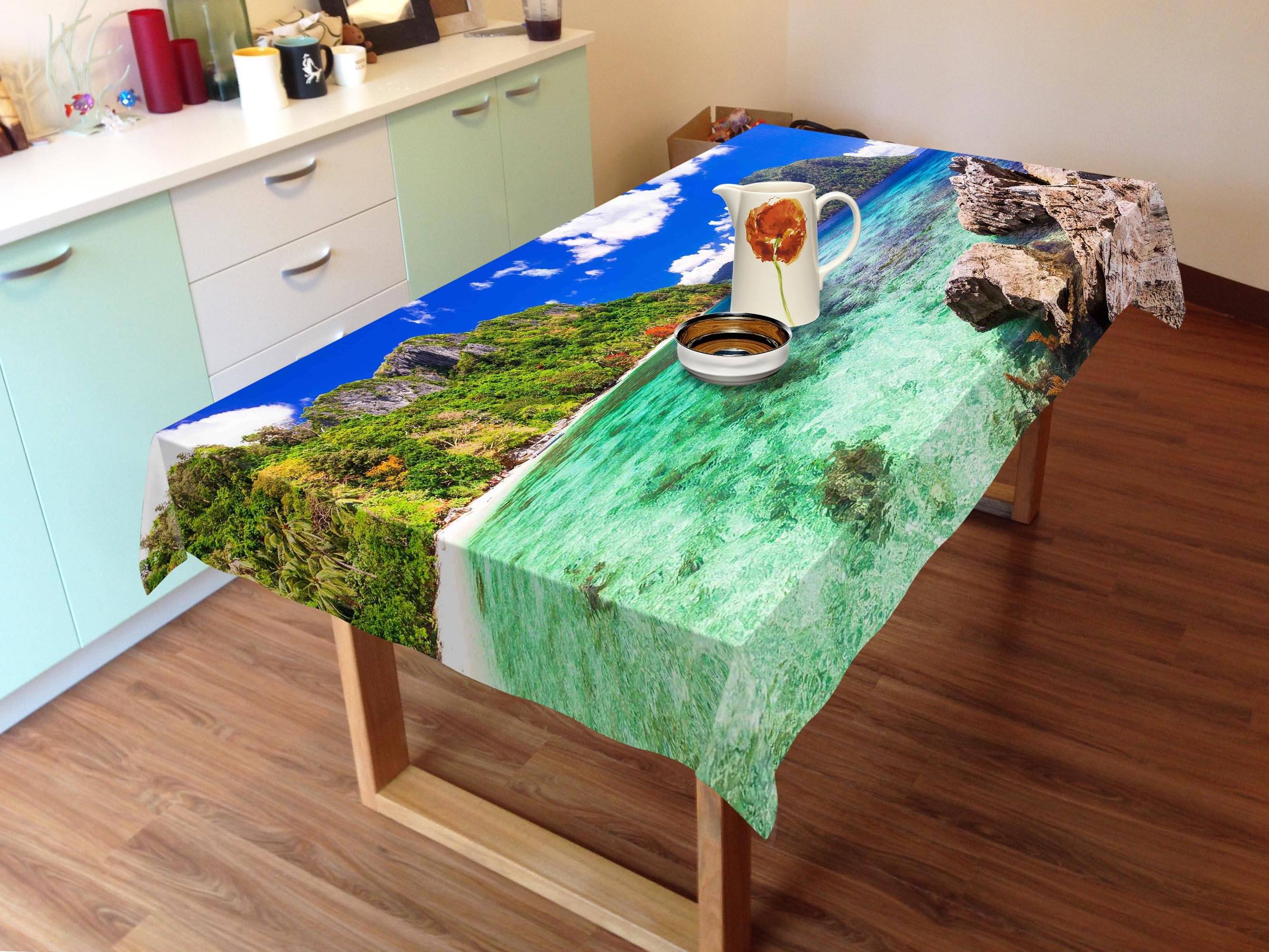 3D Sea Bay Scenery 87 Tablecloths Wallpaper AJ Wallpaper 