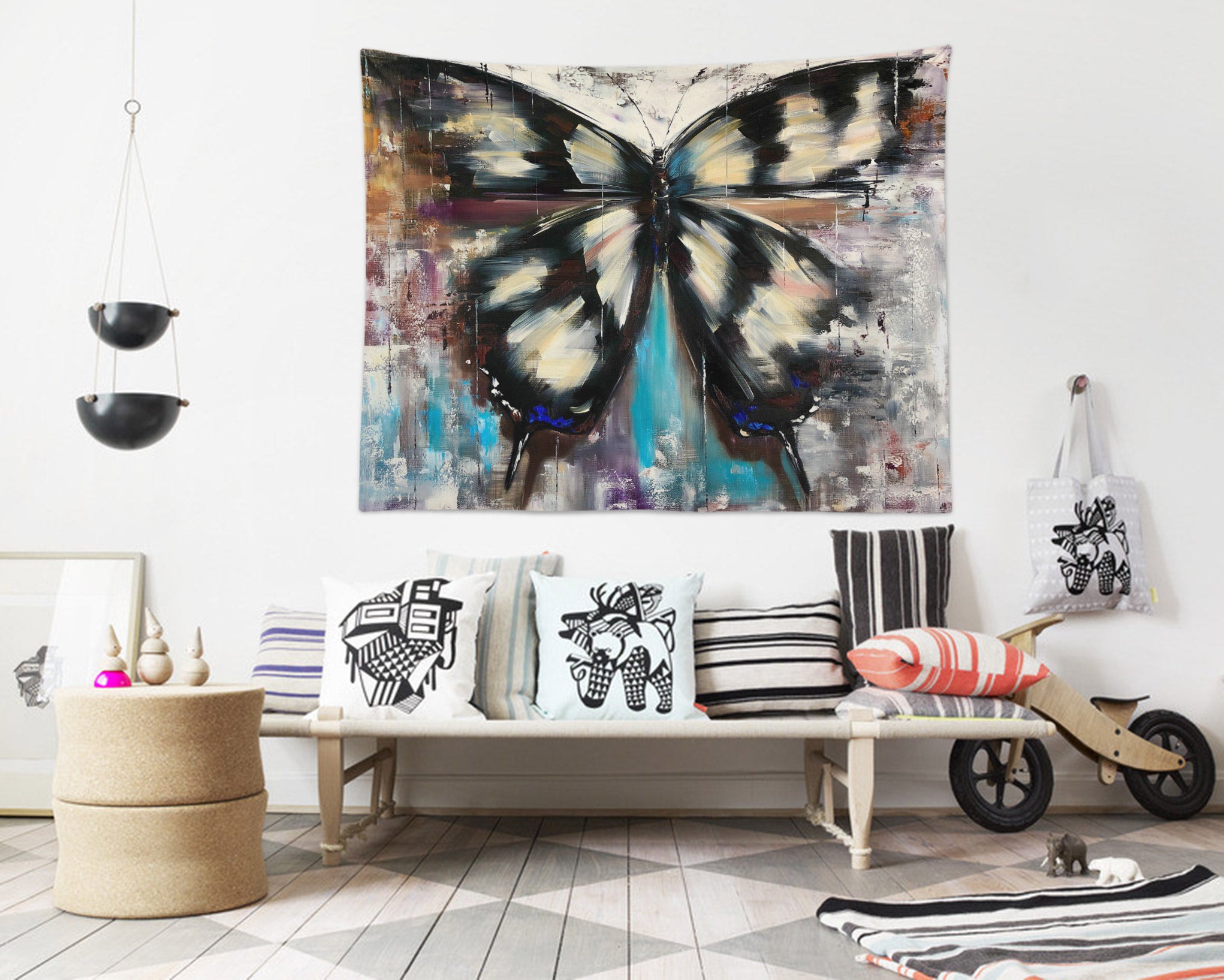 3D Butterfly 3304 Skromova Marina Tapestry Hanging Cloth Hang