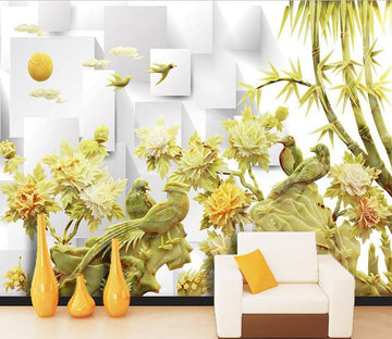 3D Jade Tree Flower Forest Wallpaper AJ Wallpaper 1 