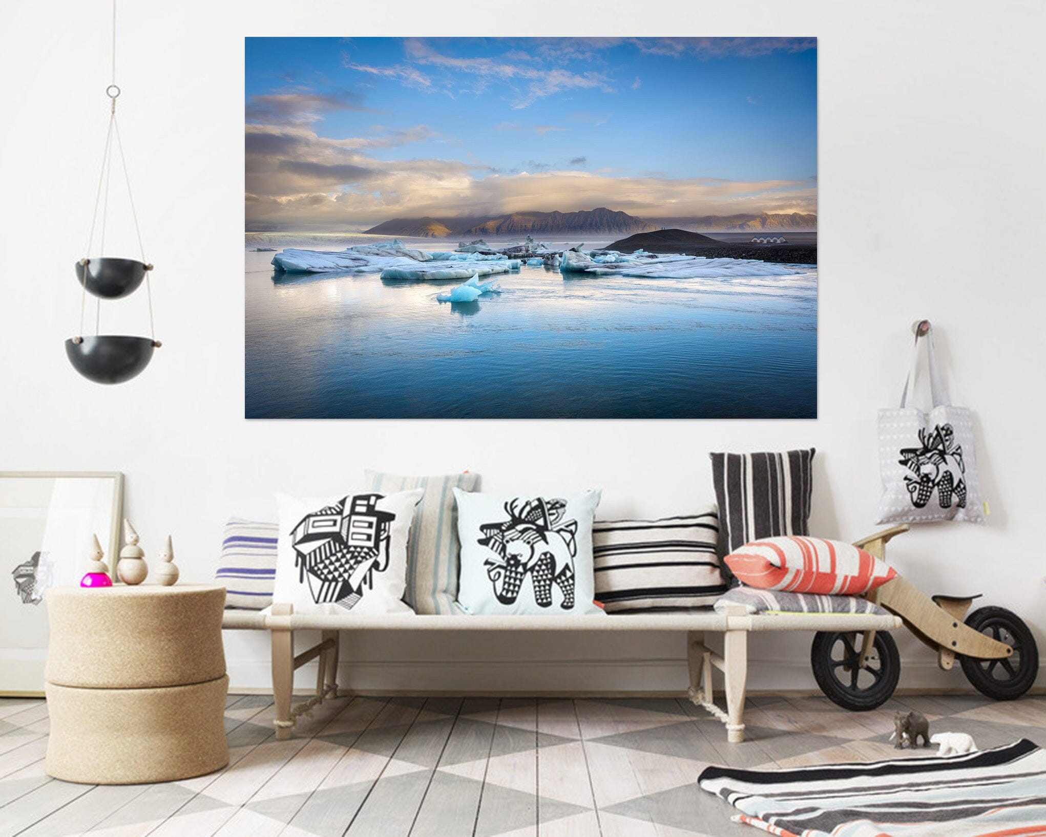 3D Blue Glacier 176 Marco Carmassi Wall Sticker Wallpaper AJ Wallpaper 2 