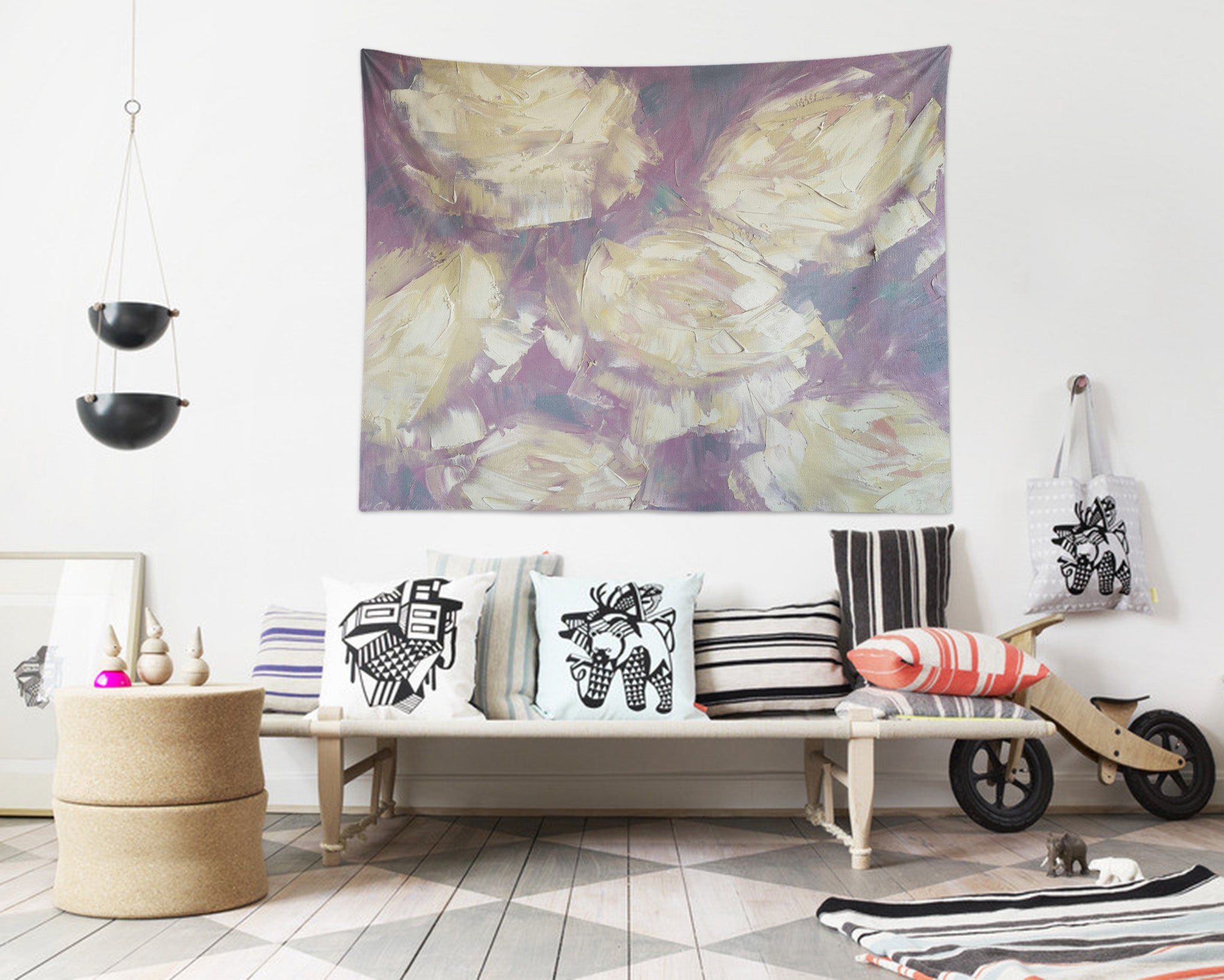 3D Yellow Pigment 3779 Skromova Marina Tapestry Hanging Cloth Hang