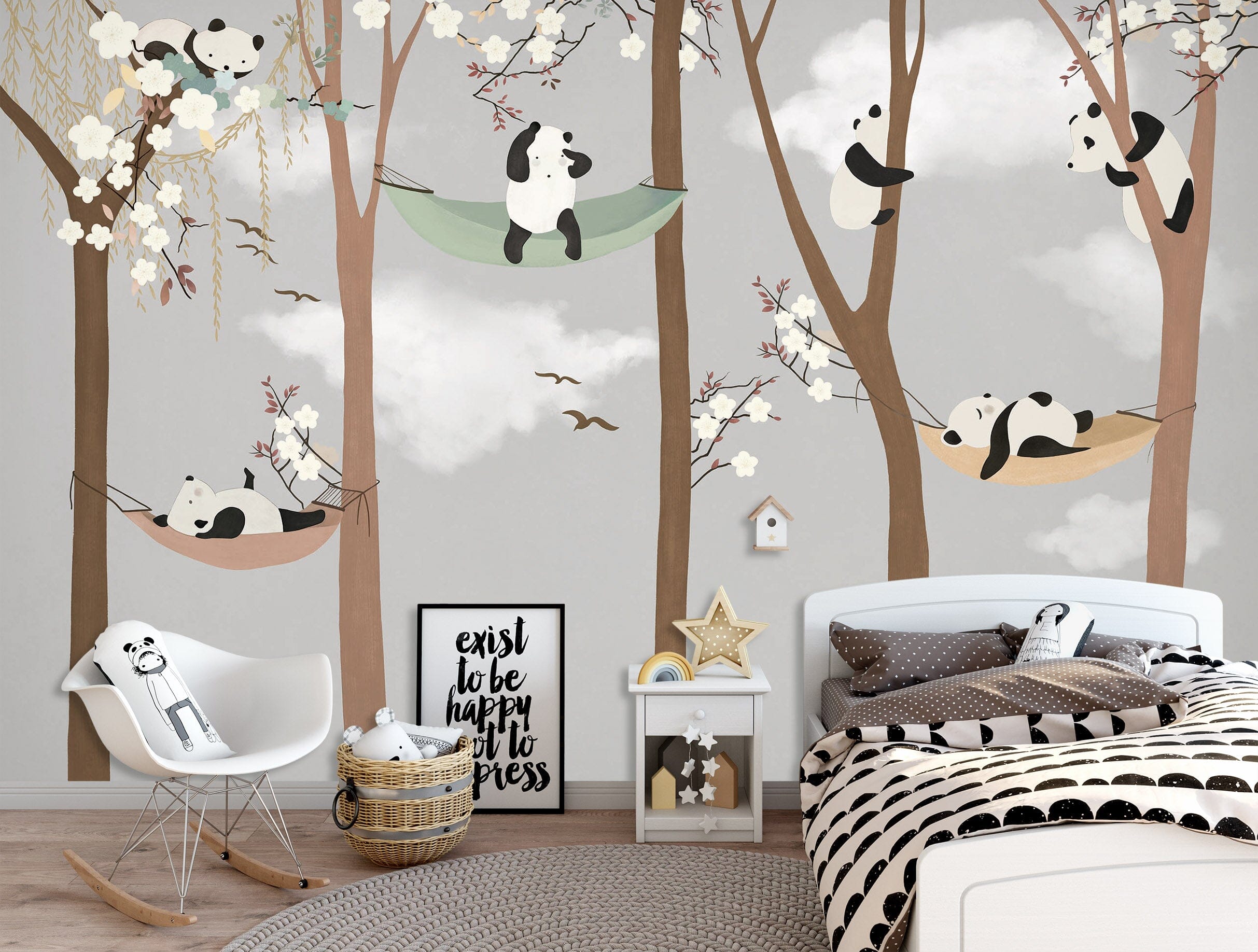 3D Forest Panda 1684 Wall Murals Wallpaper AJ Wallpaper 2 