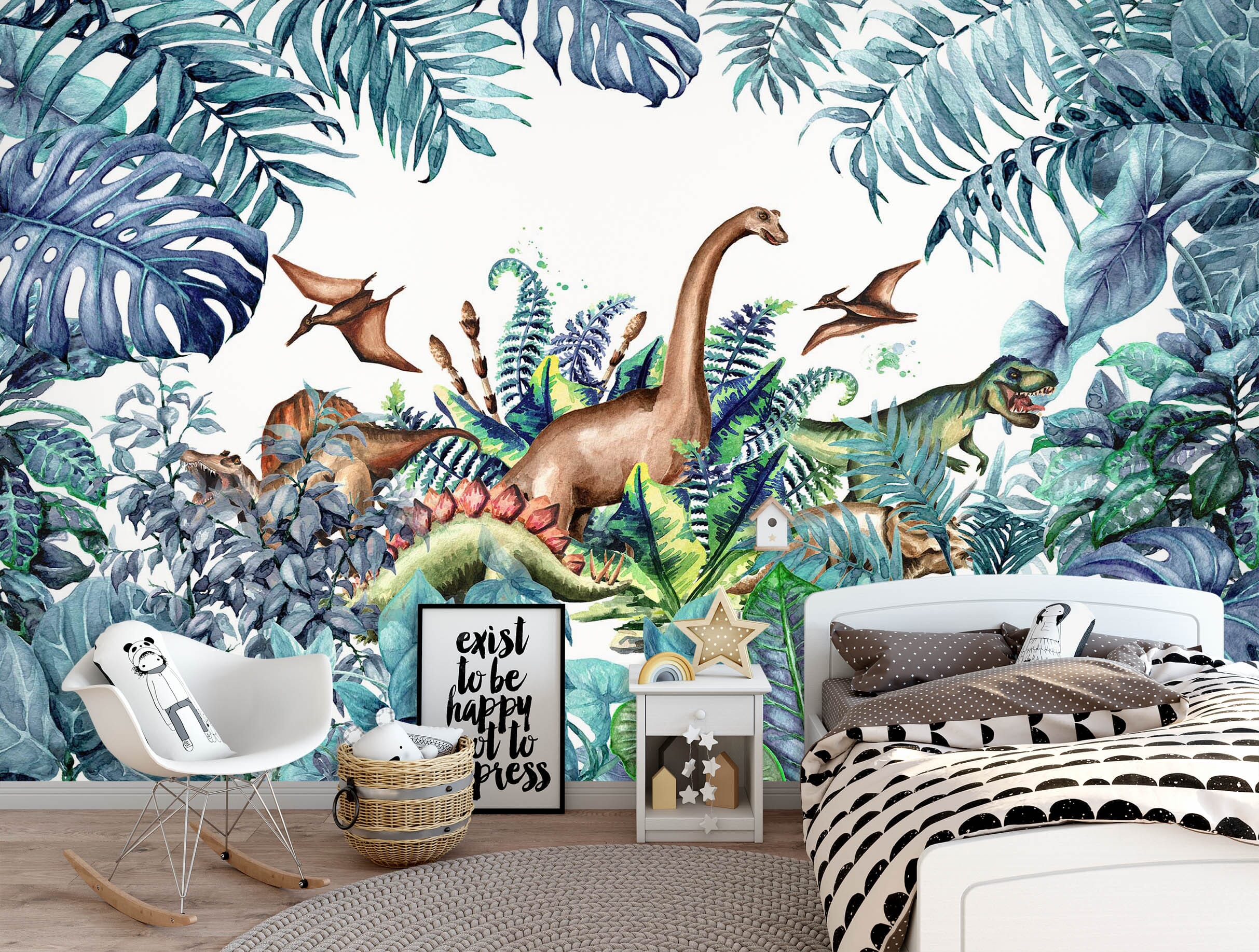 3D Forest Dinosaur 1687 Wall Murals Wallpaper AJ Wallpaper 2 