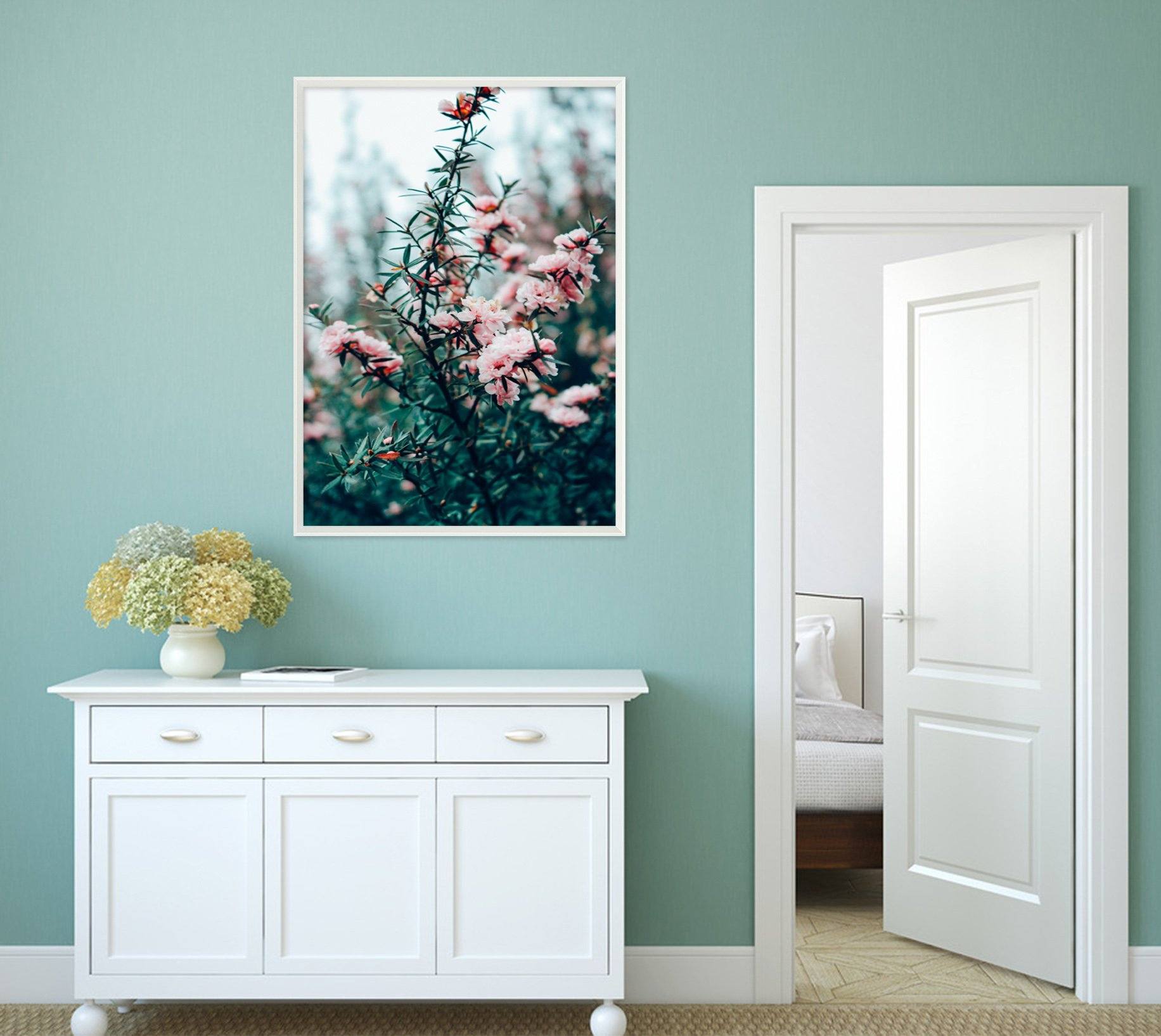 3D Among The Flowers 018 Fake Framed Print Painting Wallpaper AJ Creativity Home 