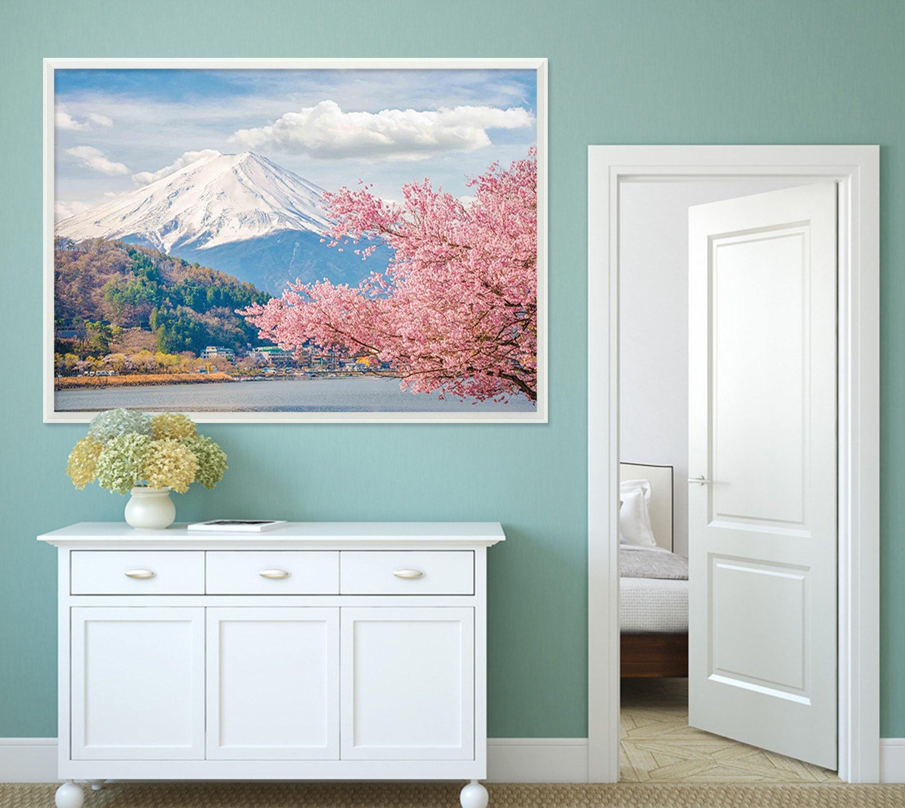 3D Snow Mountain 106 Fake Framed Print Painting Wallpaper AJ Creativity Home 