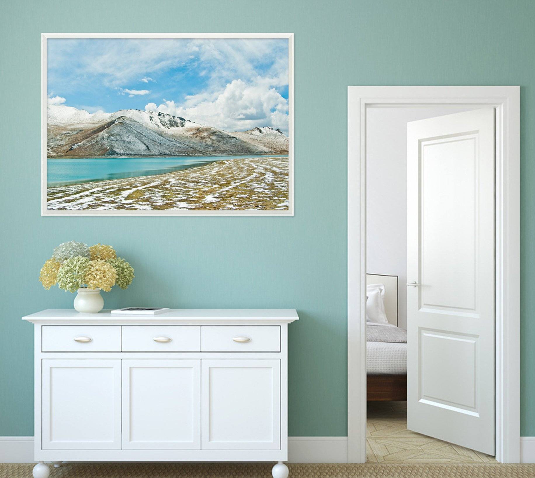 3D Stone Beach 198 Fake Framed Print Painting Wallpaper AJ Creativity Home 