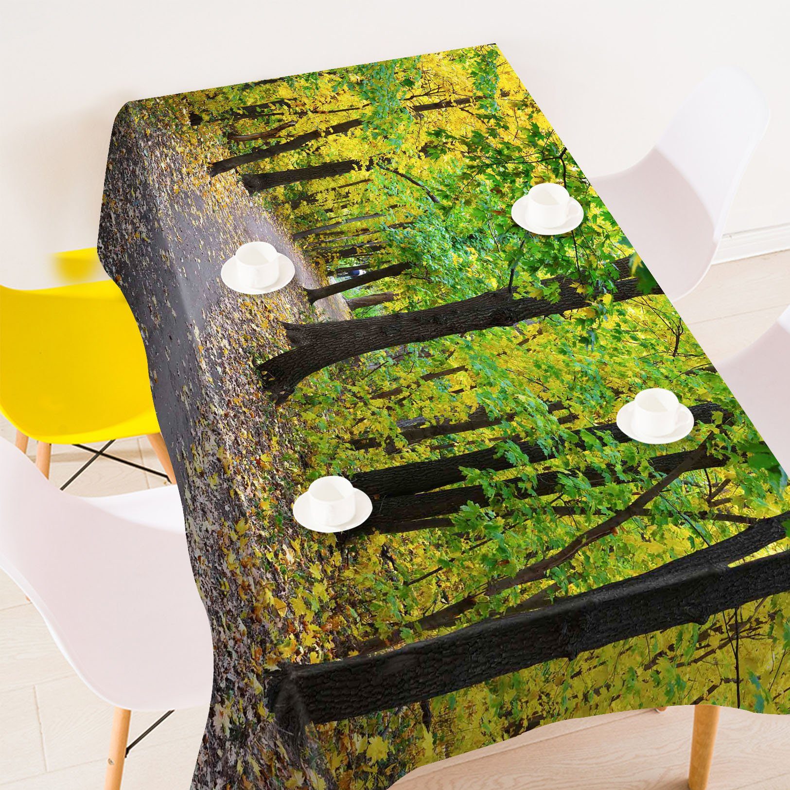 3D Forest Road 581 Tablecloths Wallpaper AJ Wallpaper 