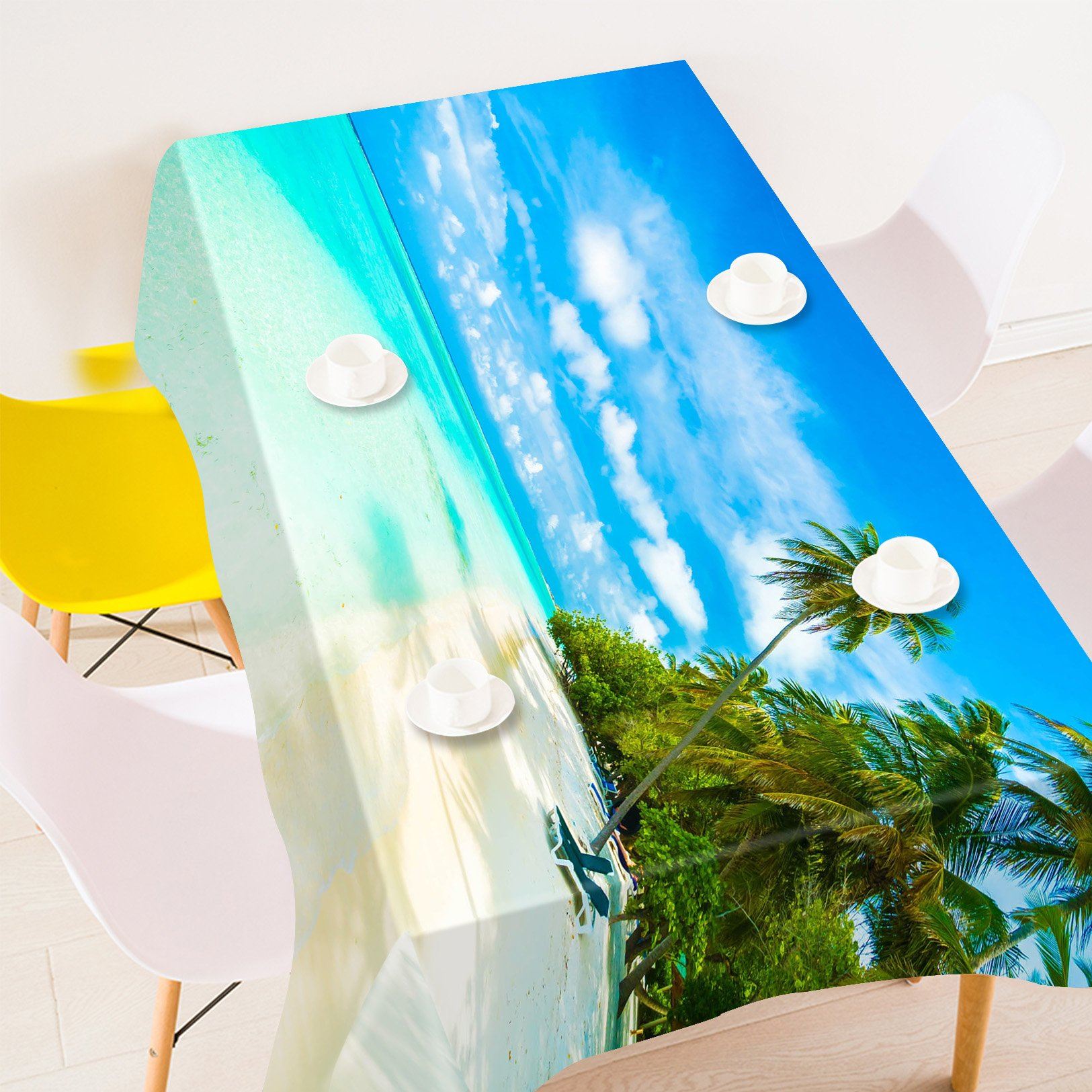 3D Beautiful Beach 643 Tablecloths Wallpaper AJ Wallpaper 