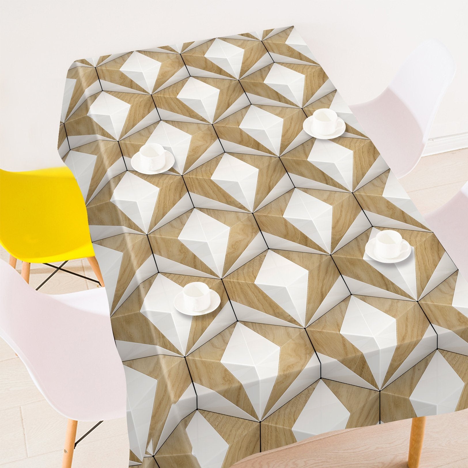 3D Stereoscopic Triangle 77 Tablecloths Wallpaper AJ Wallpaper 