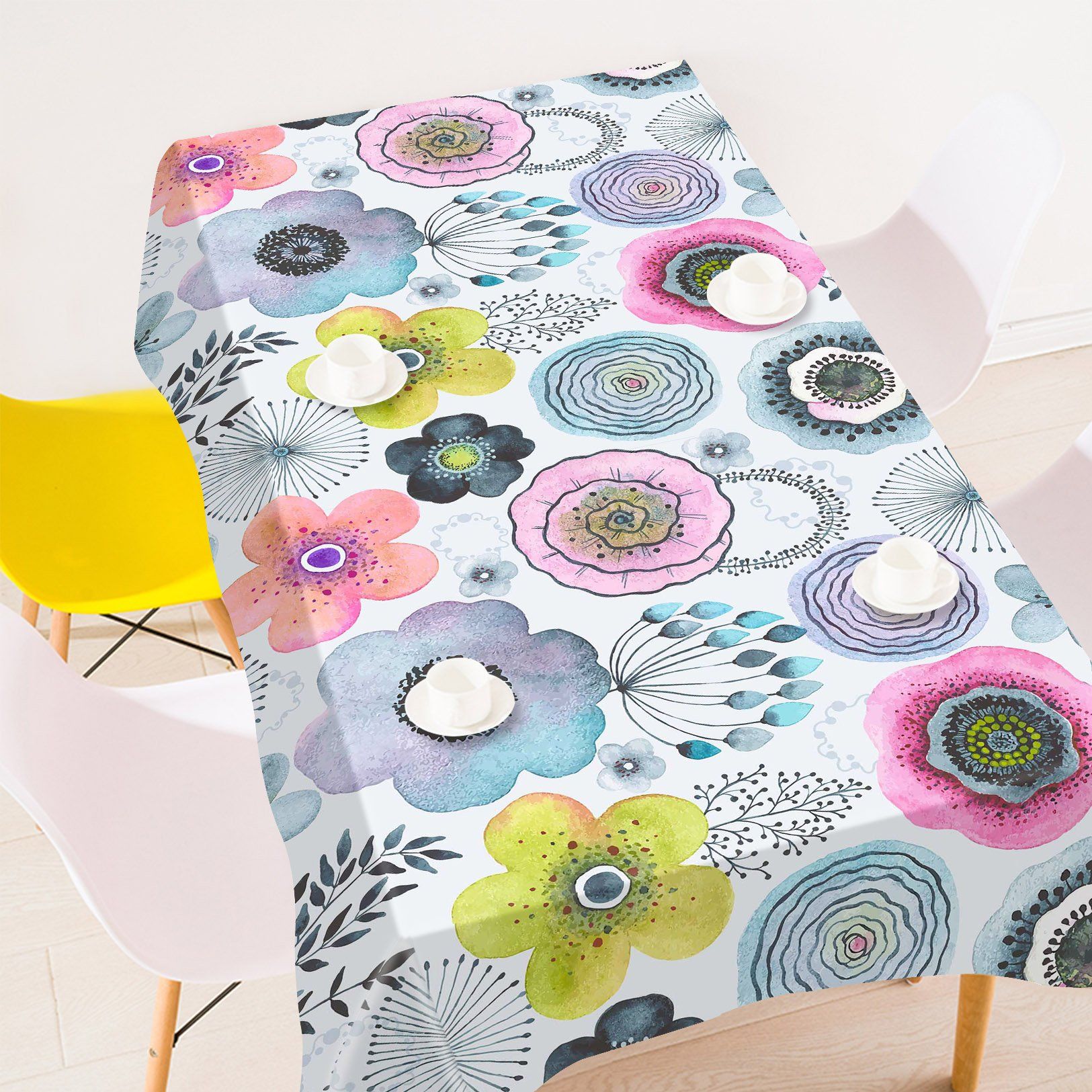 3D Flowers Pattern 343 Tablecloths Wallpaper AJ Wallpaper 
