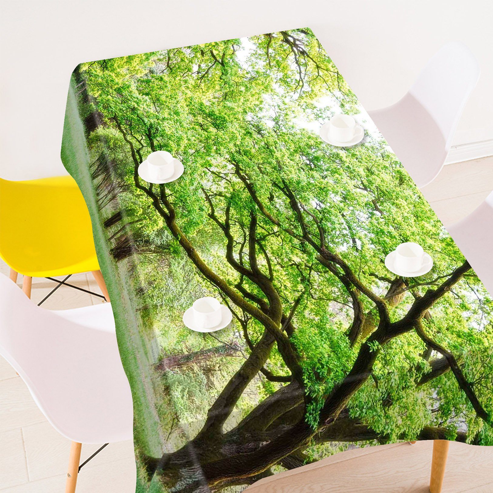 3D Grassland Green Trees 380 Tablecloths Wallpaper AJ Wallpaper 