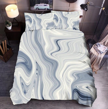 3D Gray 7025 Bed Pillowcases Quilt