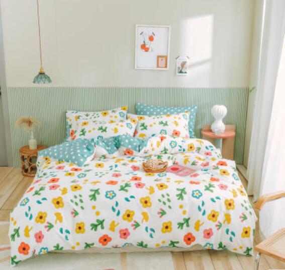 3D Colored Flowers 40062 Bed Pillowcases Quilt