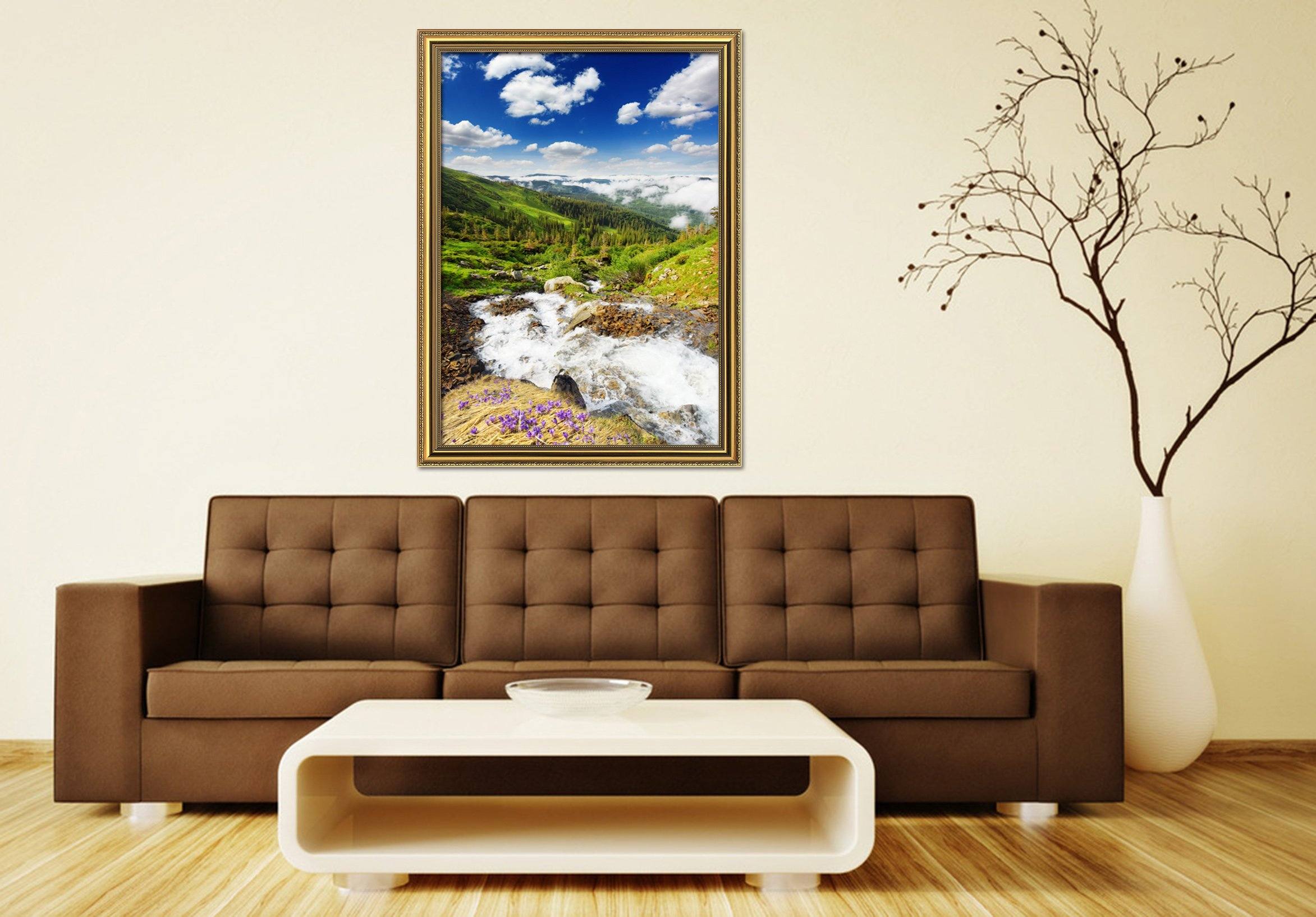 3D Forest Field 116 Fake Framed Print Painting Wallpaper AJ Creativity Home 