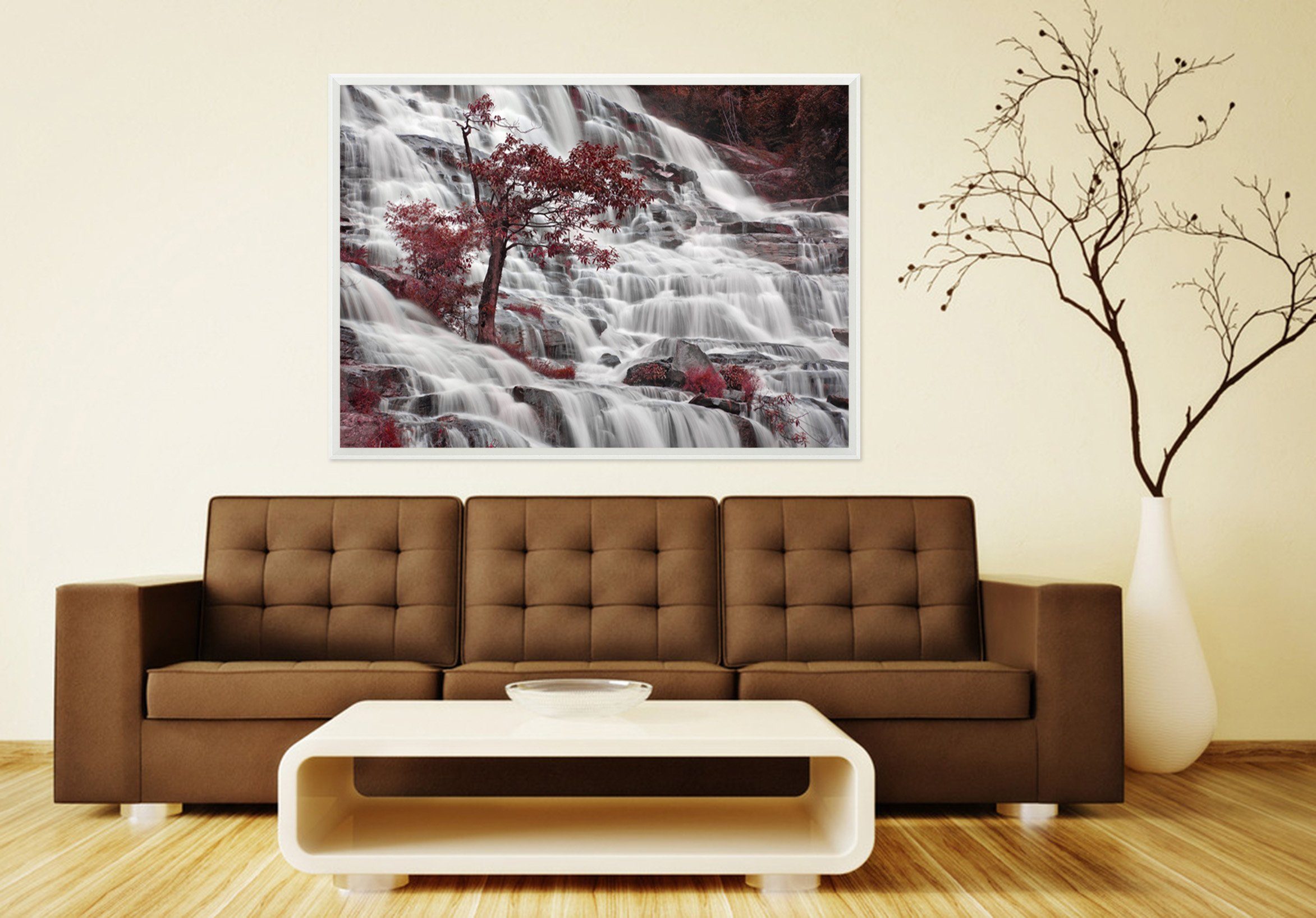 3D The Spectacular Waterfall 151 Fake Framed Print Painting Wallpaper AJ Creativity Home 