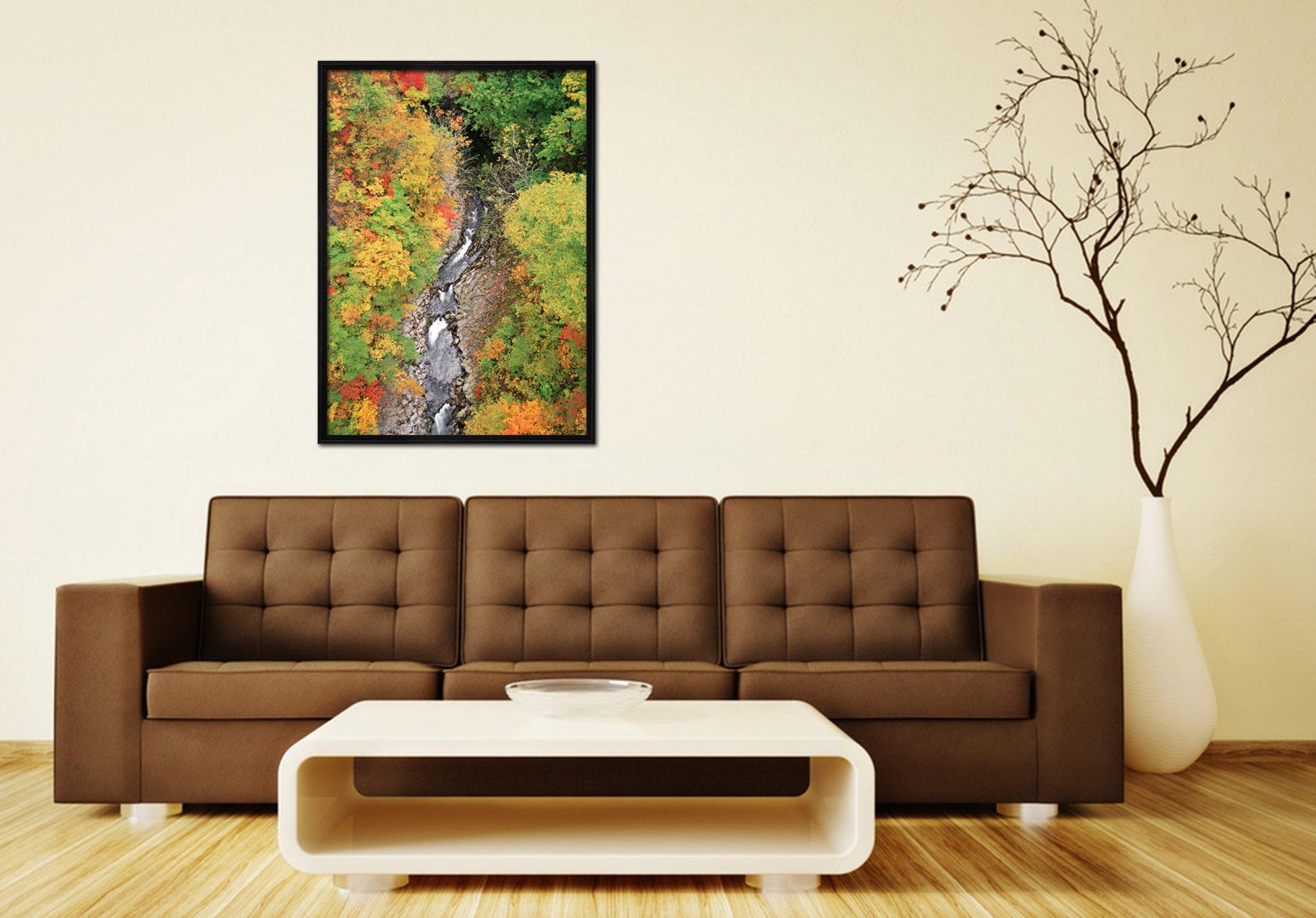 3D Small Stream 008 Fake Framed Print Painting Wallpaper AJ Creativity Home 