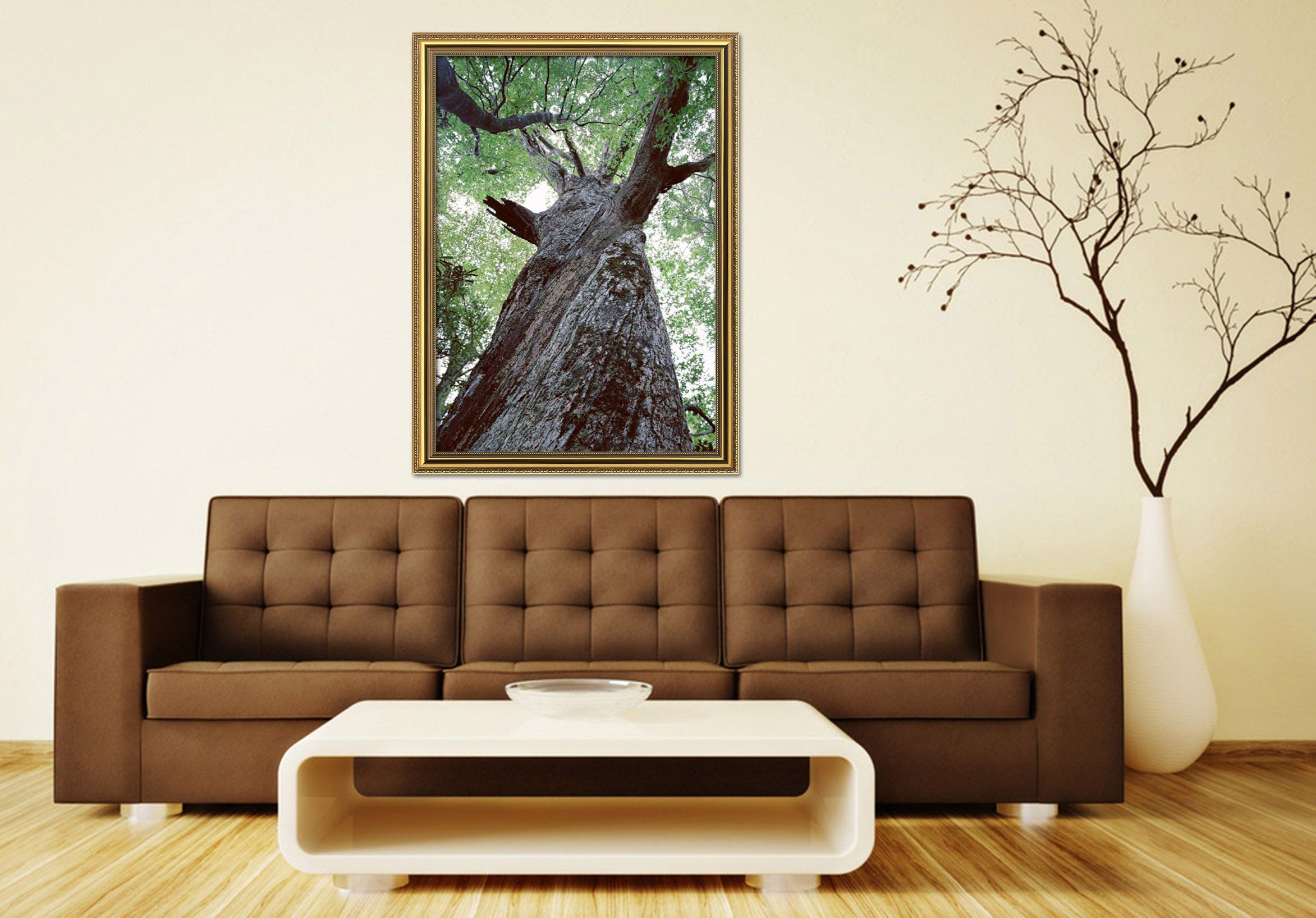 3D Thick Tree 113 Fake Framed Print Painting Wallpaper AJ Creativity Home 