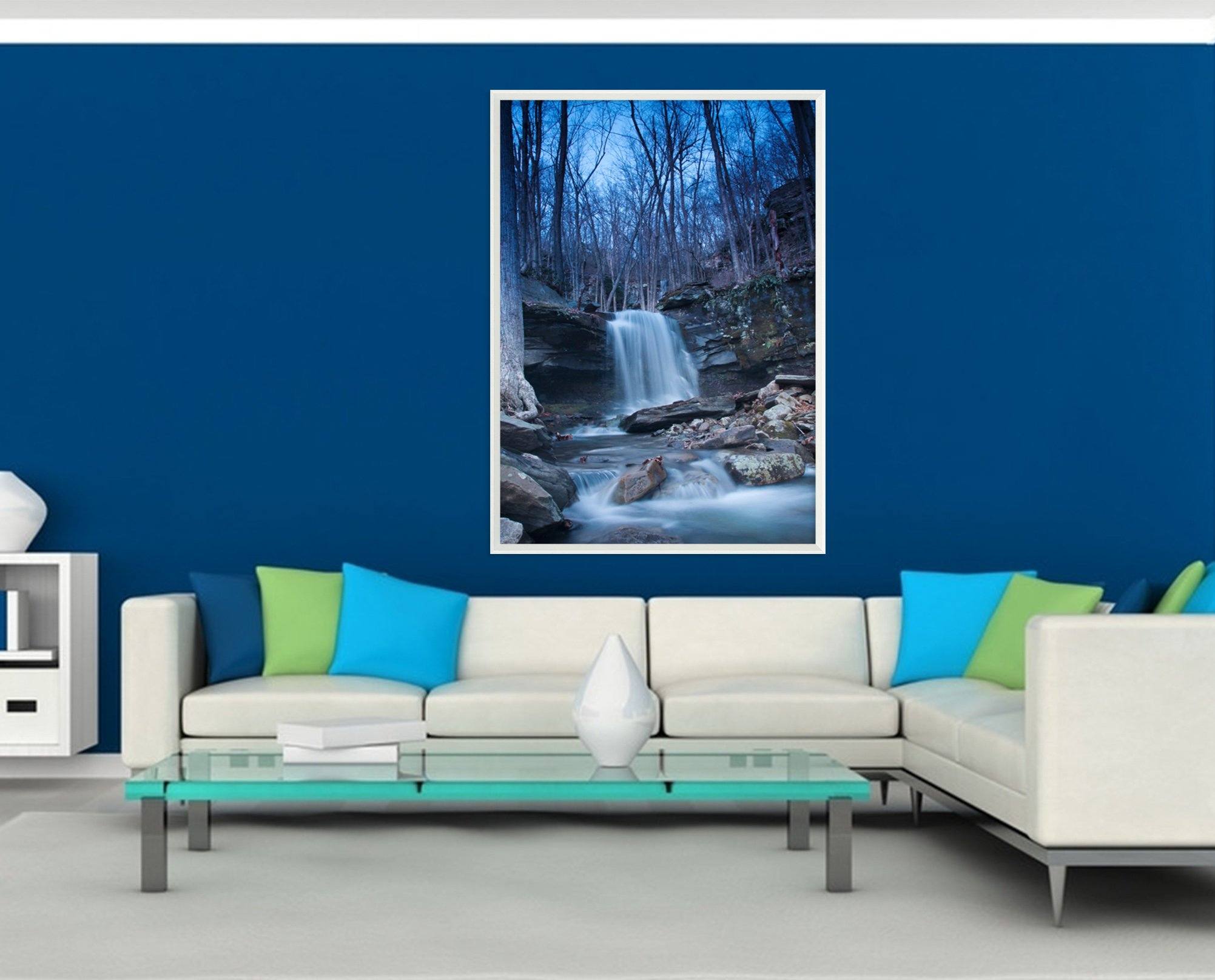 3D Night Woods 097 Fake Framed Print Painting Wallpaper AJ Creativity Home 