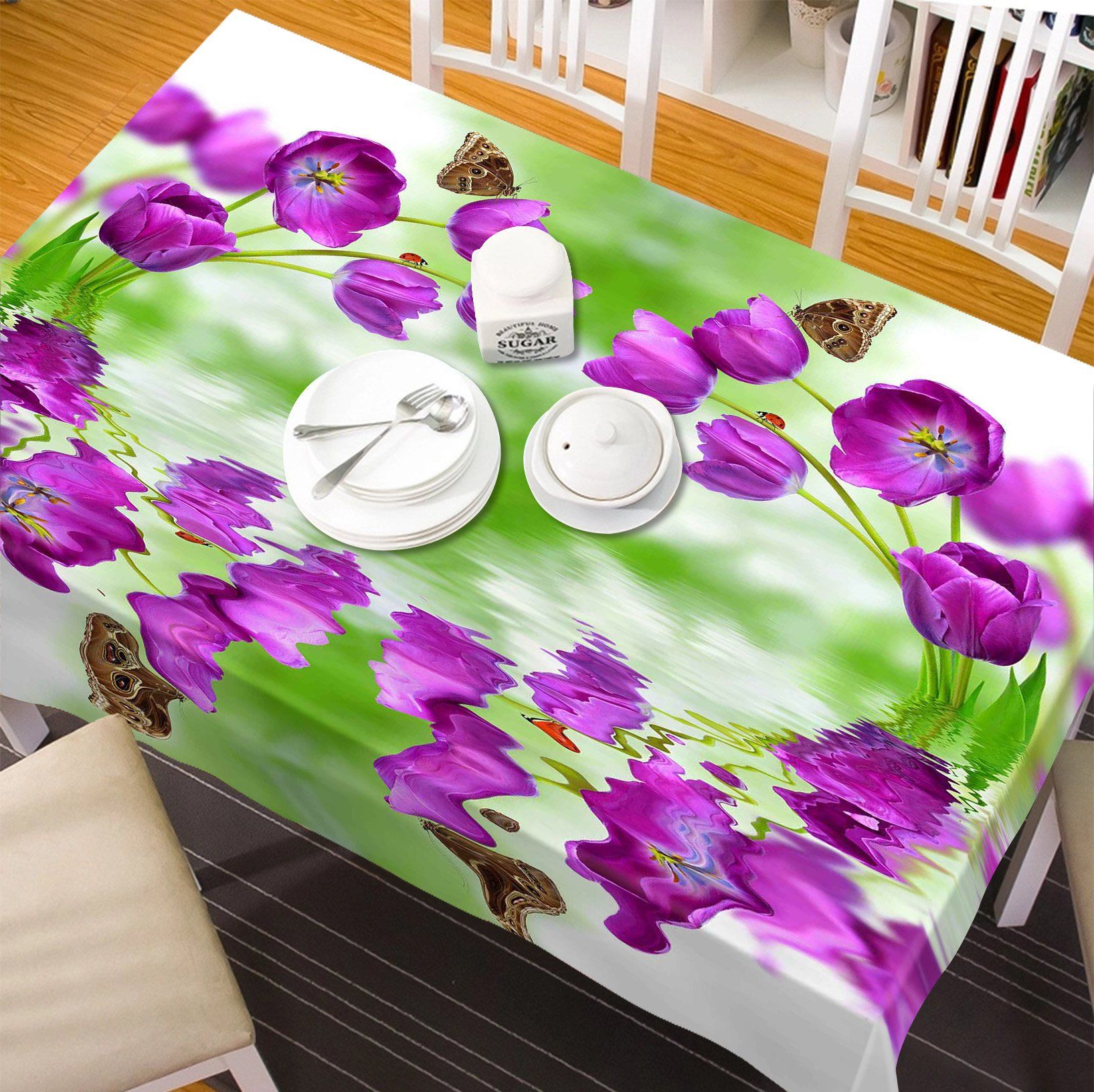 3D Bright Flowers 150 Tablecloths Wallpaper AJ Wallpaper 