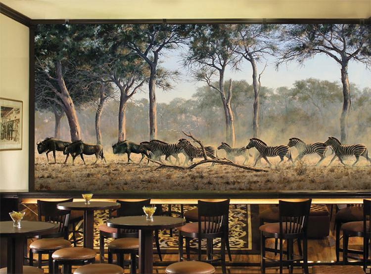 3D Forest Zebras 695 Wallpaper AJ Wallpaper 