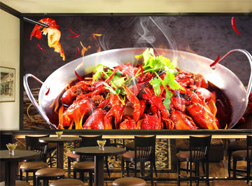 3D Spicy Lobster 050 Food Wall Murals Wallpaper AJ Wallpaper 2 