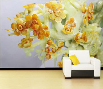 3D Bouquet jade carving Wallpaper AJ Wallpaper 1 