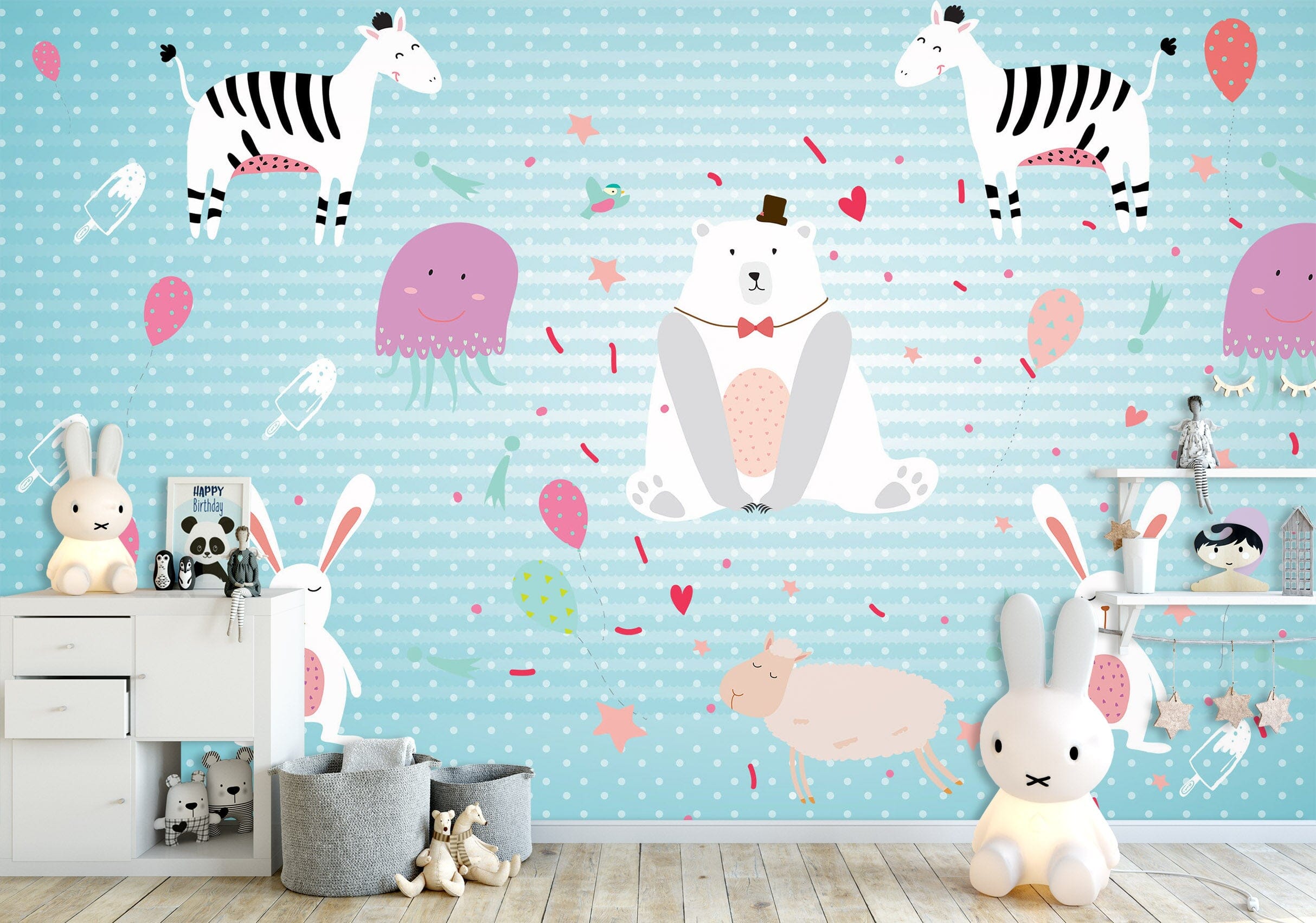 3D Cute Animal 2059 Wall Murals Wallpaper AJ Wallpaper 2 