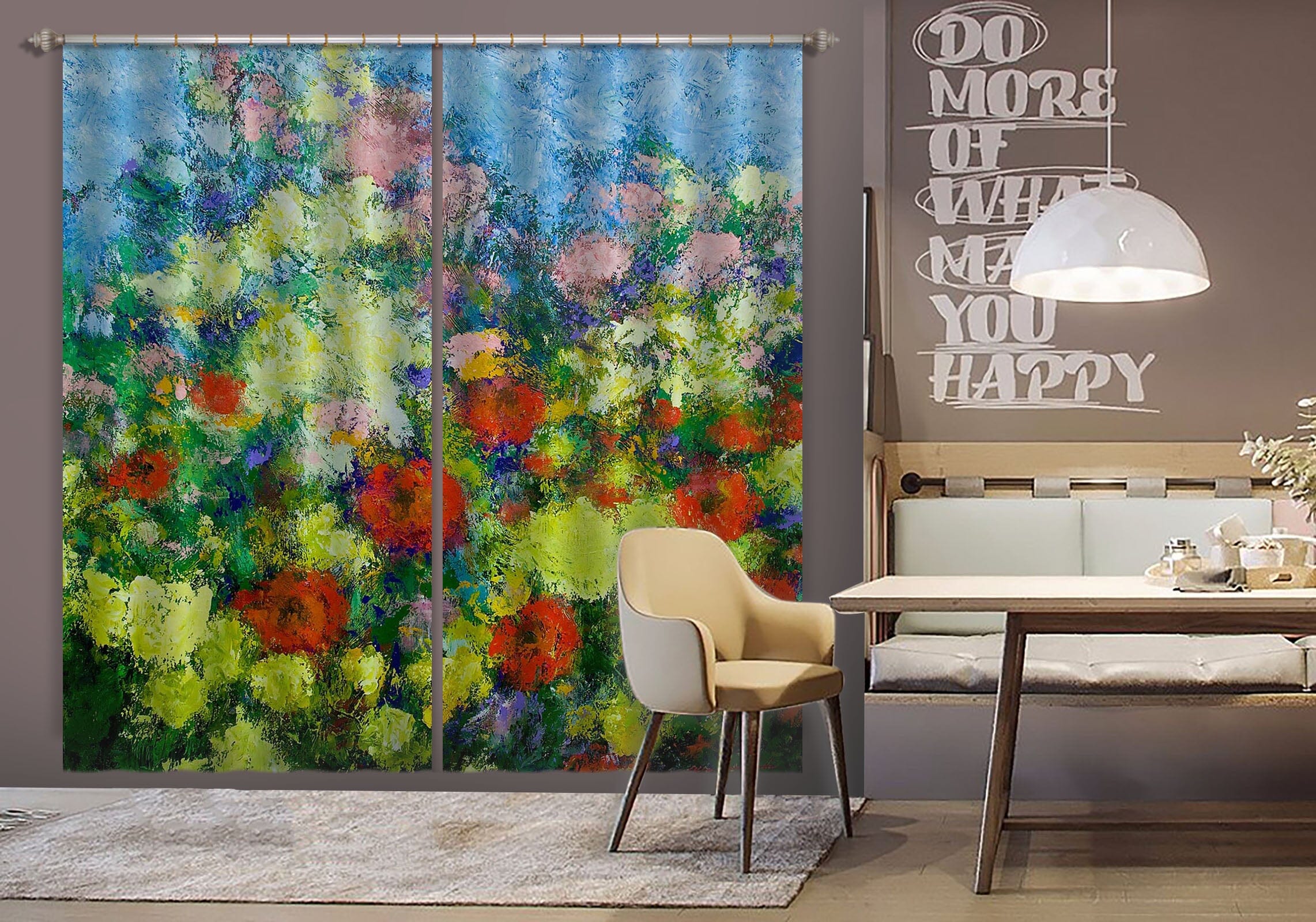 3D Garden Shower 191 Allan P. Friedlander Curtain Curtains Drapes Curtains AJ Creativity Home 
