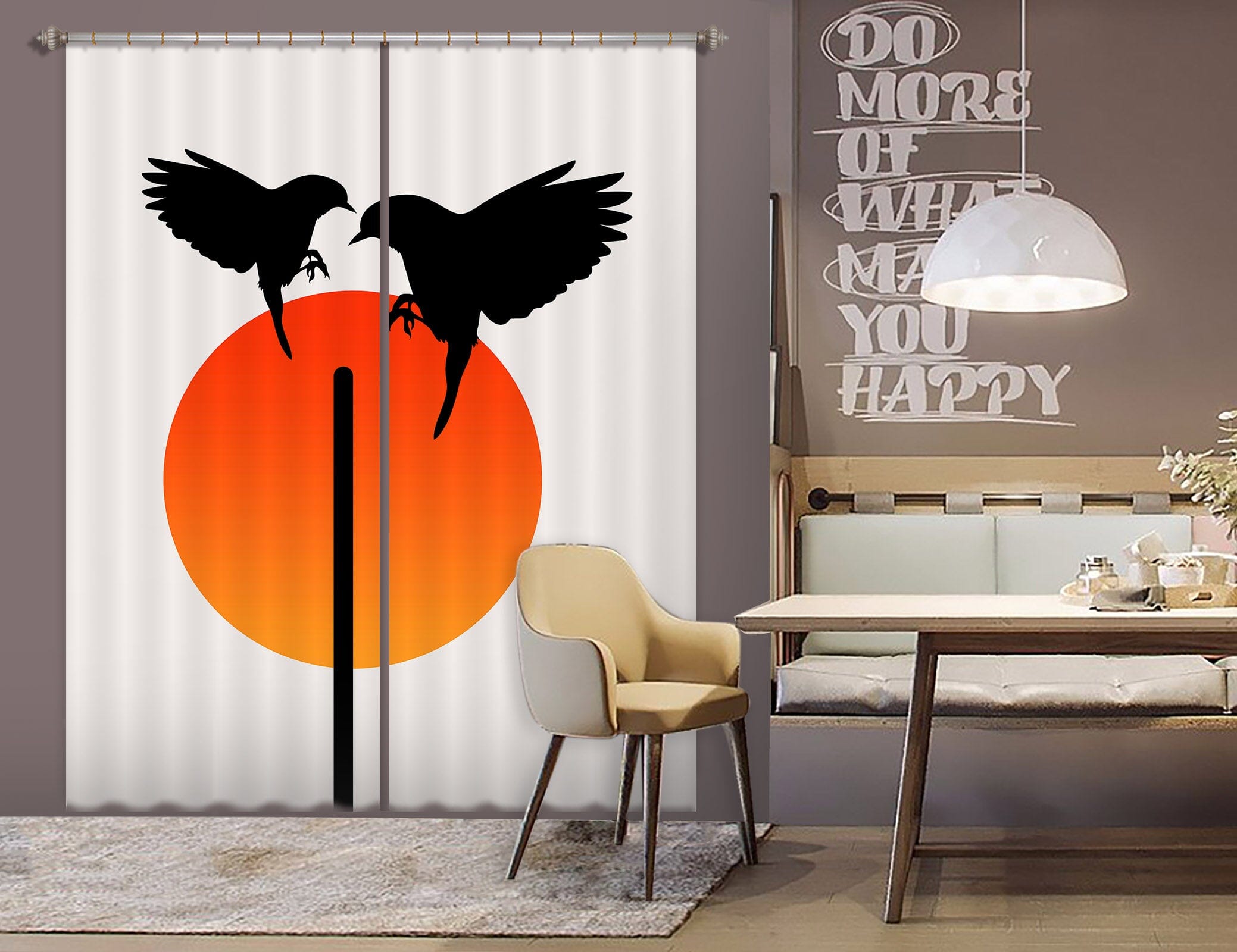 3D Magpie Wings 1131 Boris Draschoff Curtain Curtains Drapes Curtains AJ Creativity Home 