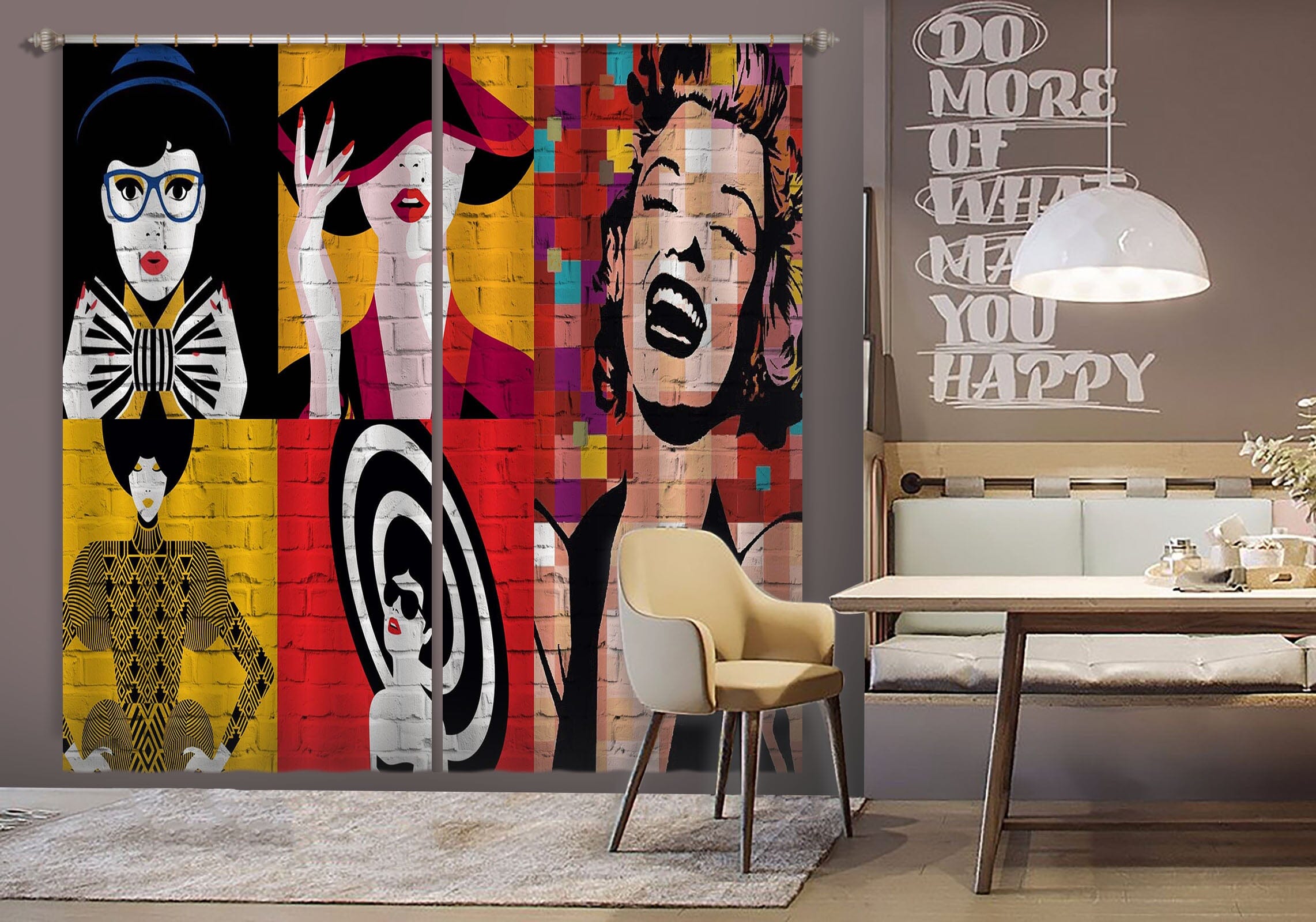 3D Laughing Girl 862 Curtains Drapes Wallpaper AJ Wallpaper 