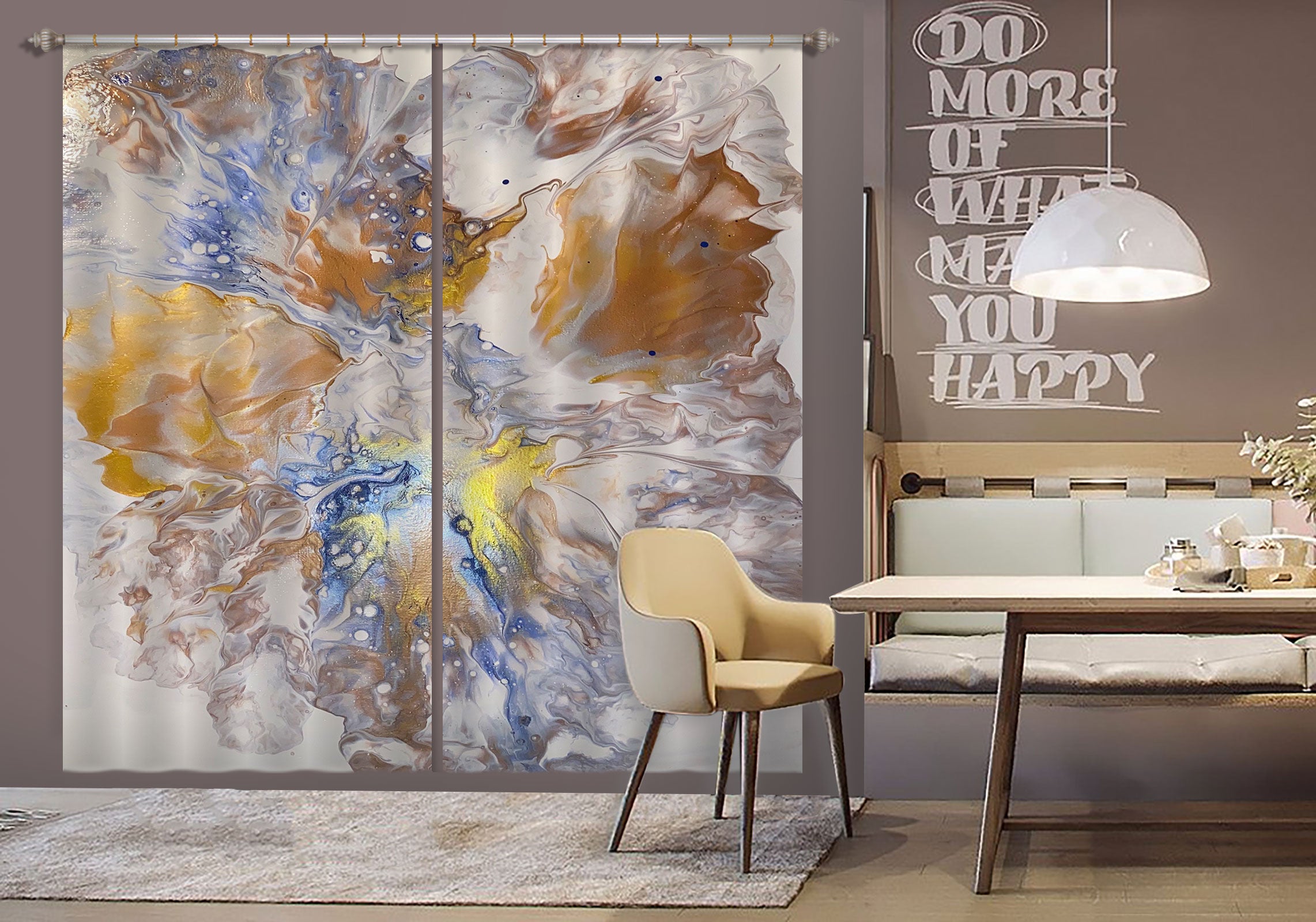 3D Bloom Butterfly 037 Valerie Latrice Curtain Curtains Drapes