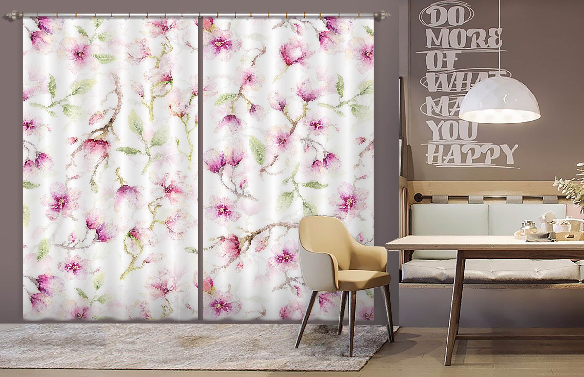 3D Beautiful Flower 250 Uta Naumann Curtain Curtains Drapes