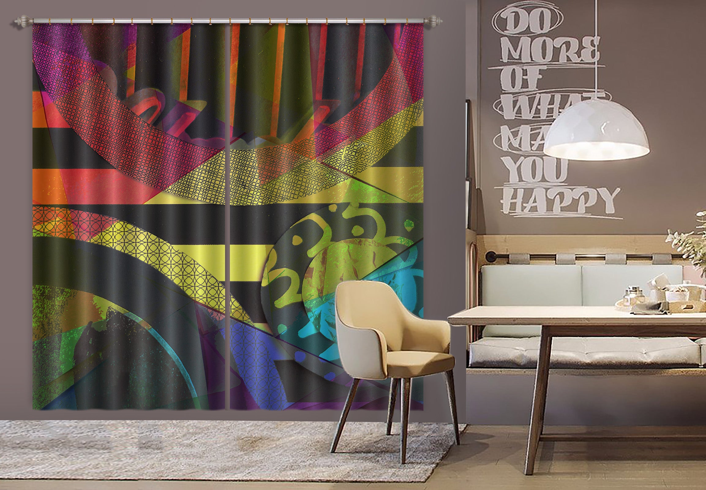 3D Color Pattern 19191 Shandra Smith Curtain Curtains Drapes