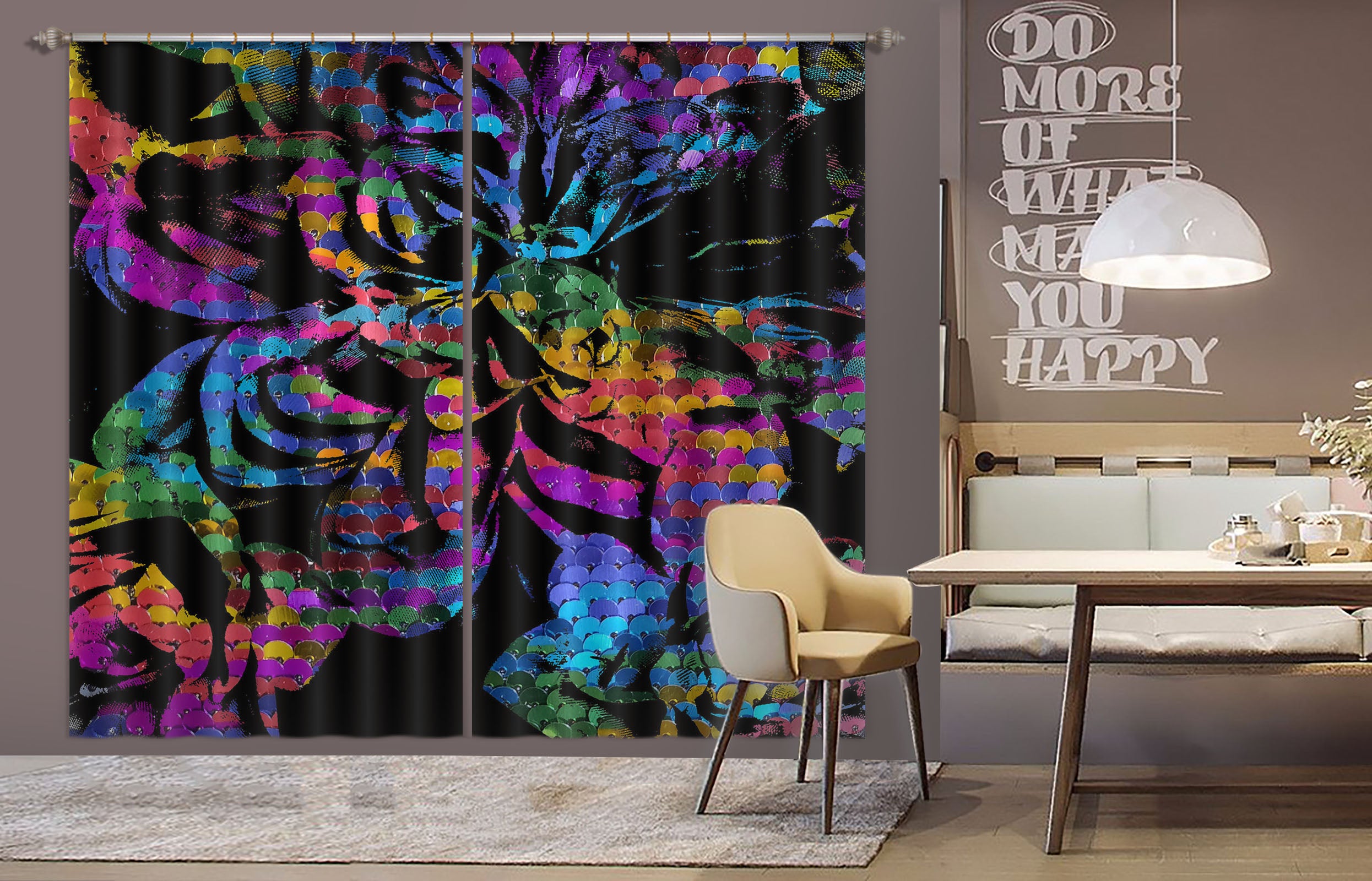 3D Color Scale Pattern 19171 Shandra Smith Curtain Curtains Drapes