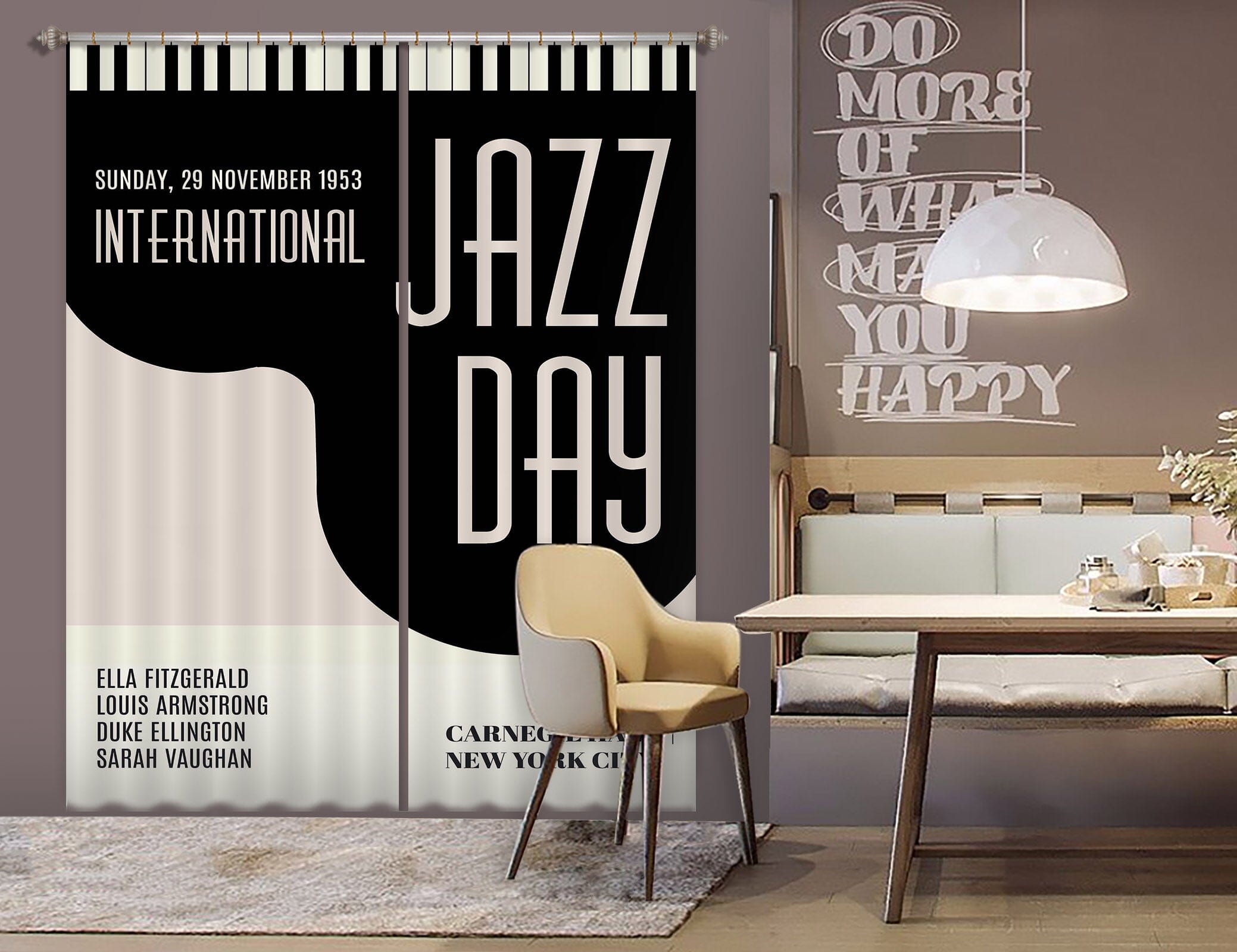 3D Jazzy Days 1067 Boris Draschoff Curtain Curtains Drapes Curtains AJ Creativity Home 