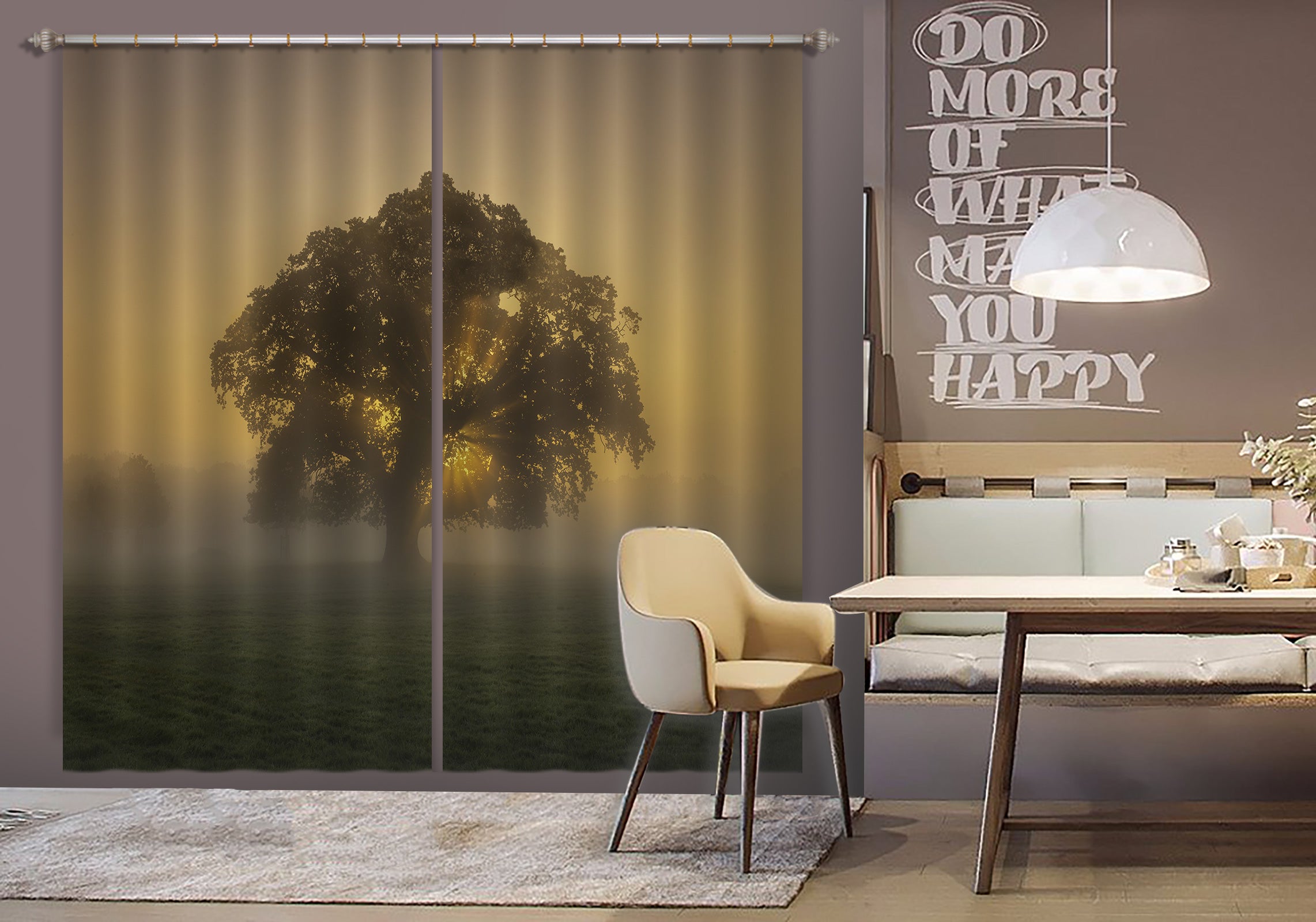 3D Dense Tree 040 Assaf Frank Curtain Curtains Drapes