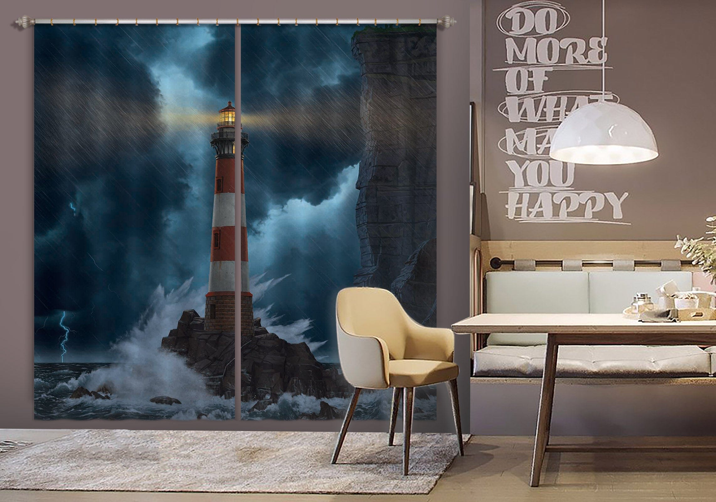 3D Unbreakable 087 Vincent Hie Curtain Curtains Drapes Curtains AJ Creativity Home 