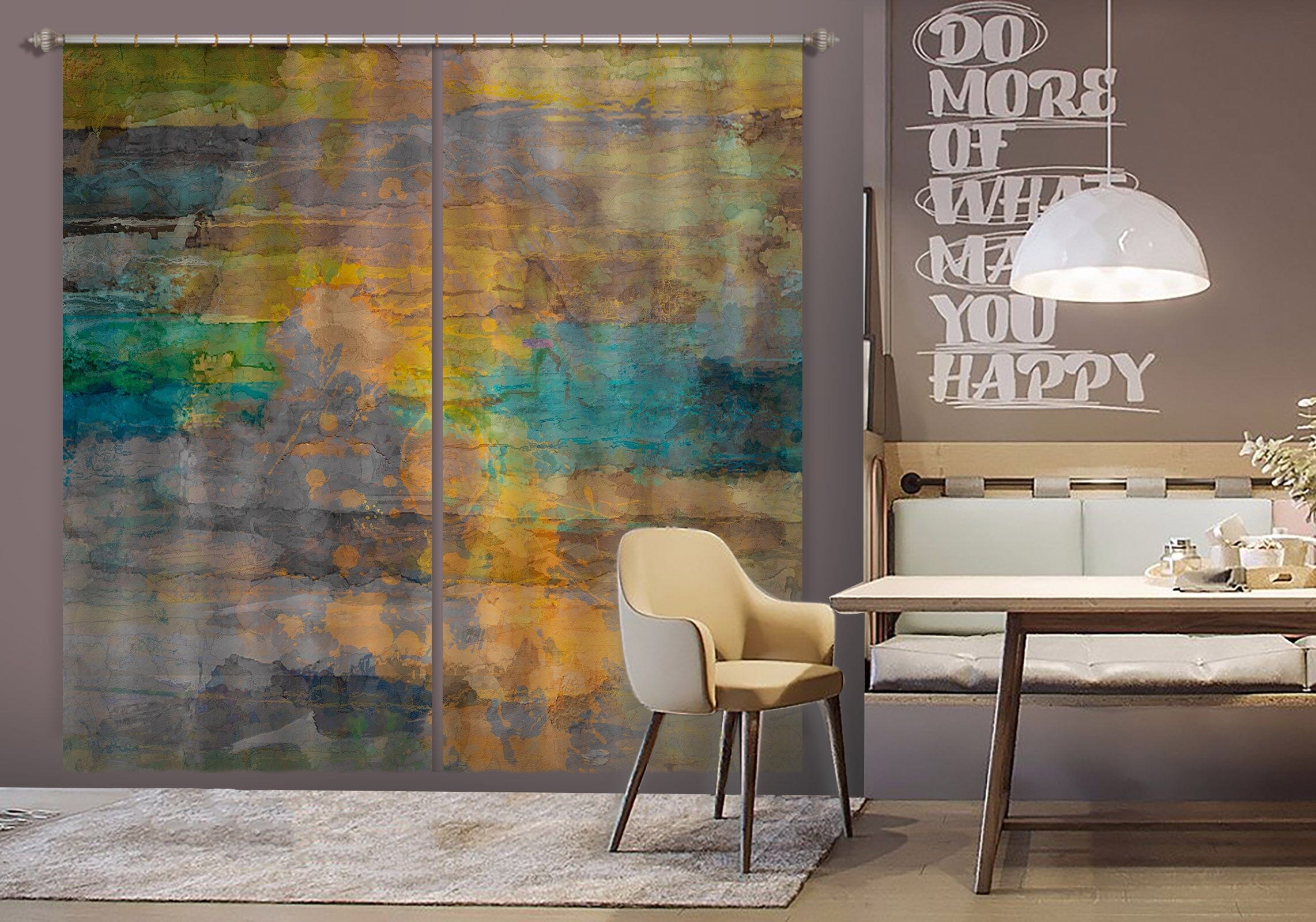 3D Painted Sunset 229 Michael Tienhaara Curtain Curtains Drapes Curtains AJ Creativity Home 