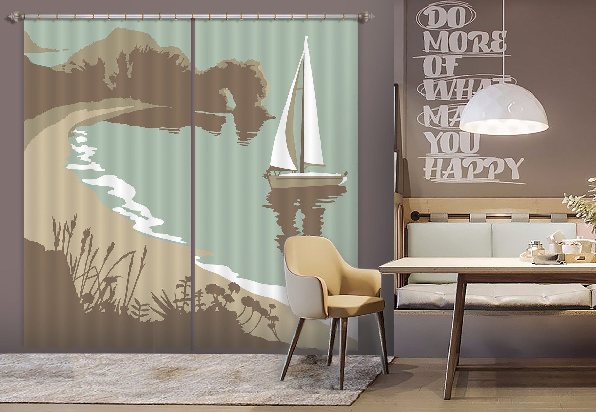 3D Durdle Door 113 Steve Read Curtain Curtains Drapes Curtains AJ Creativity Home 