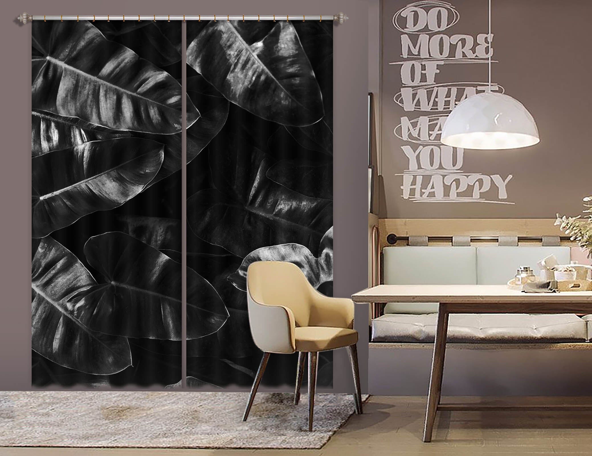 3D Growing Leaves 1143 Boris Draschoff Curtain Curtains Drapes Curtains AJ Creativity Home 