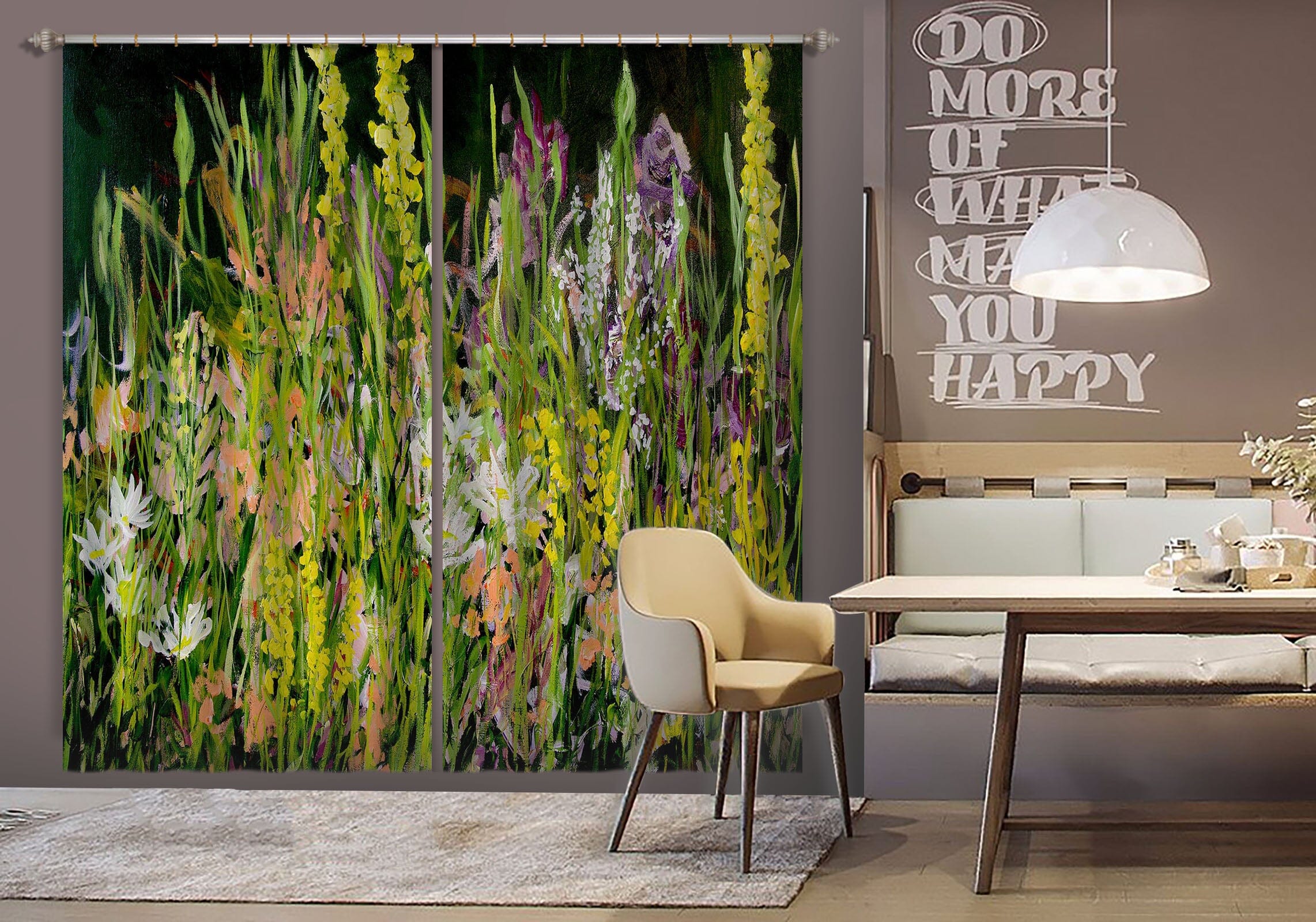 3D Wild Flowers 217 Allan P. Friedlander Curtain Curtains Drapes Curtains AJ Creativity Home 